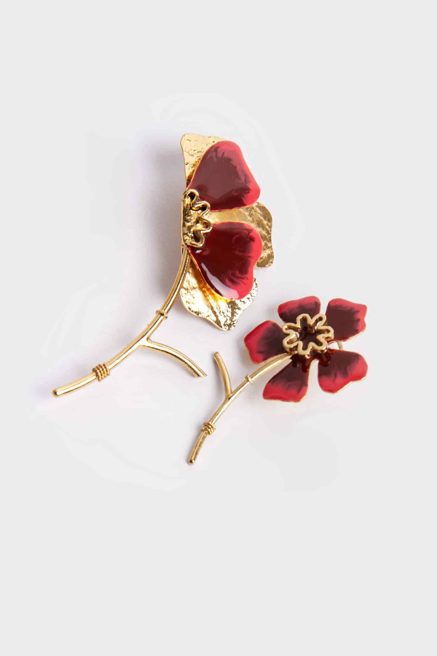 Aretes Aurora Asimétricos Terracota - miniatura 1