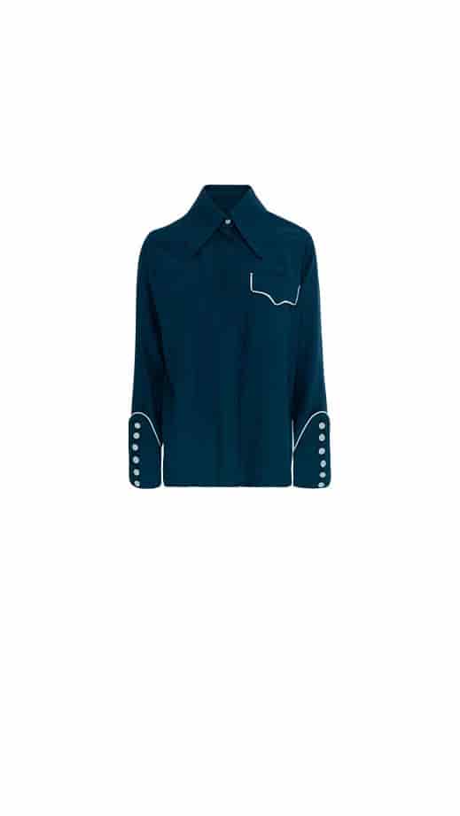 BRUNA NAVY SHIRT - miniatura 1