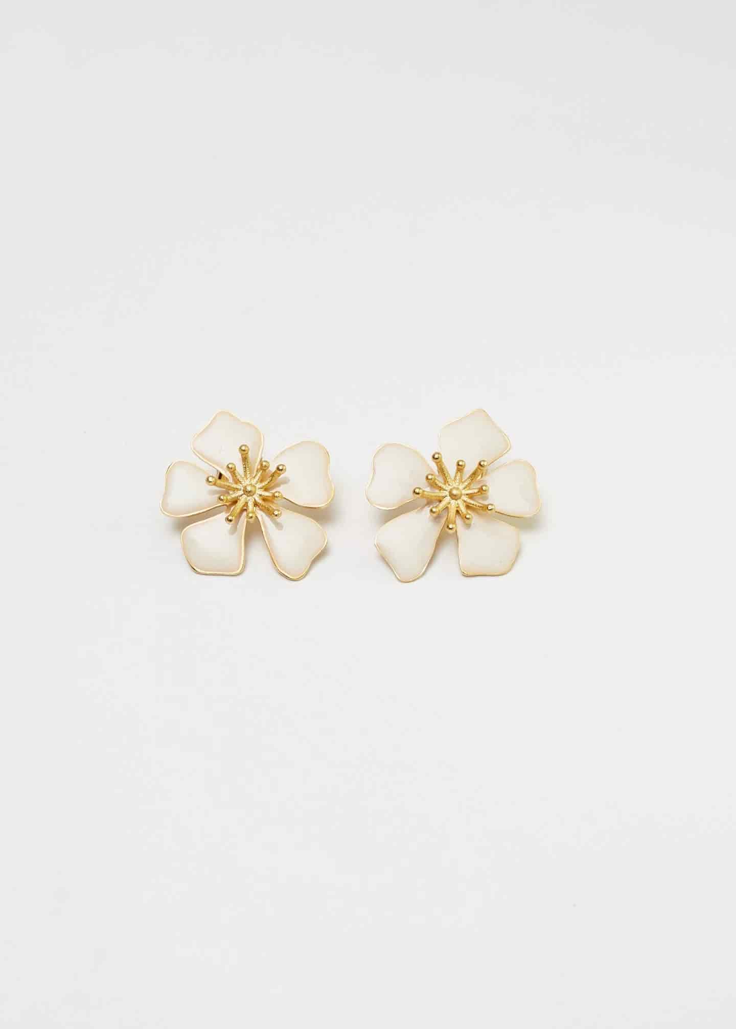 Aretes Aurora Midi blanco - miniatura 6