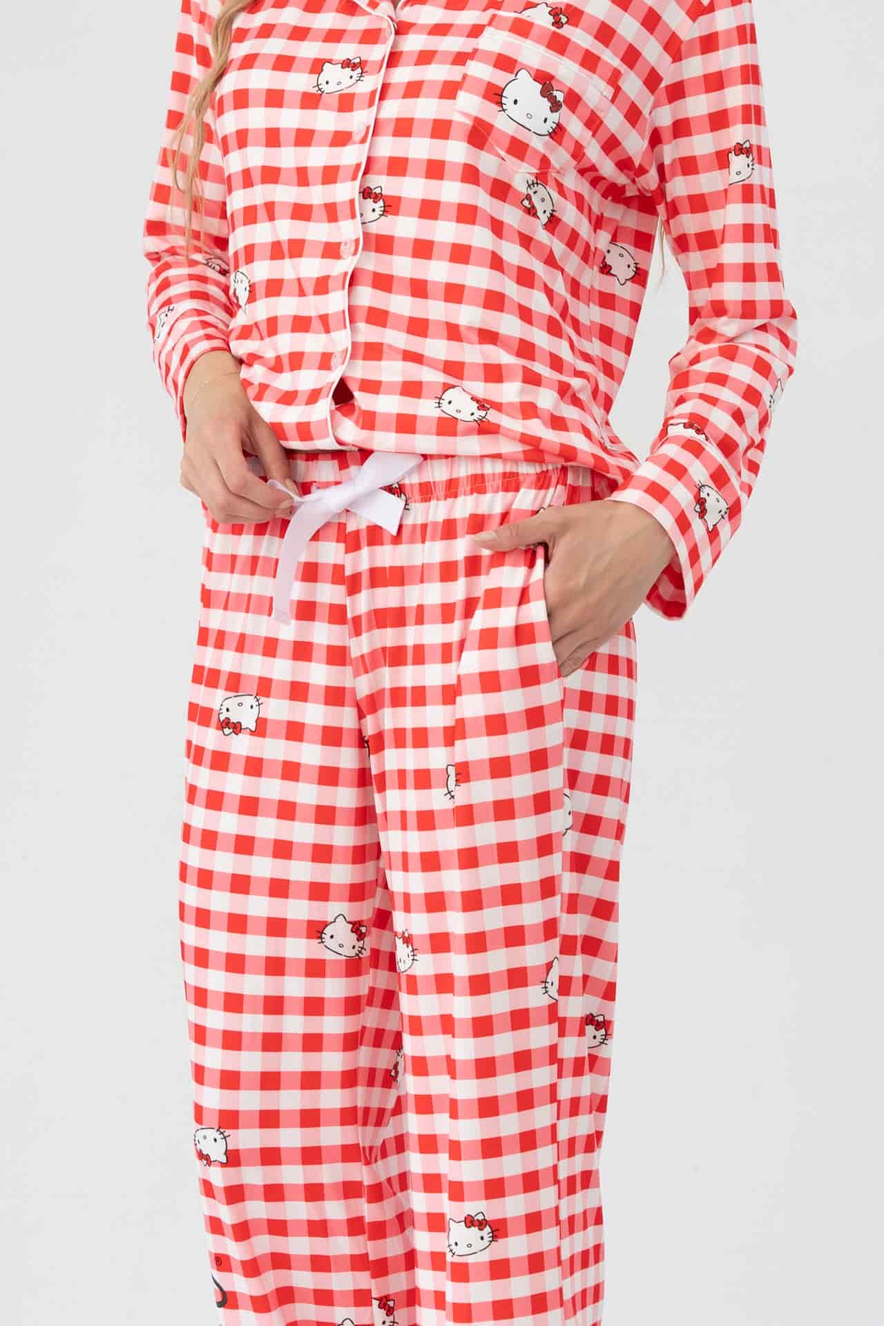 Set pantalon Amsterdam rojo con blanco - miniatura 2
