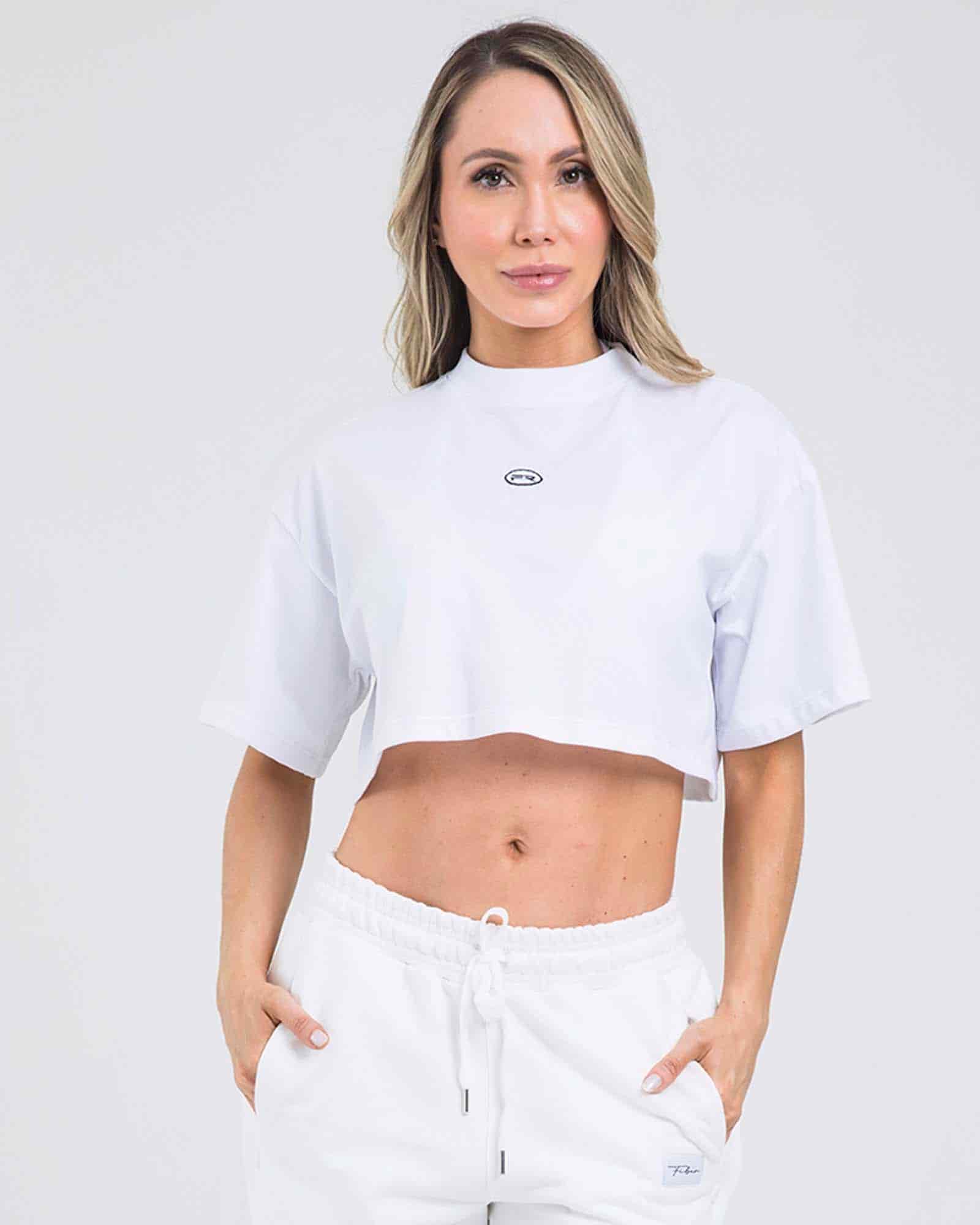 Camiseta bold trace blanco outdoor FIBER - miniatura 1