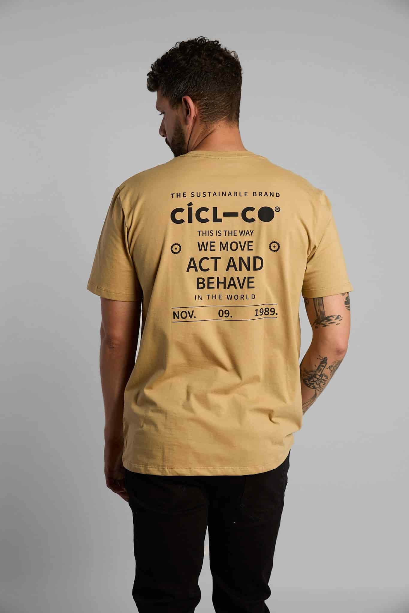 Camiseta Move Act Behave Beige - miniatura 1
