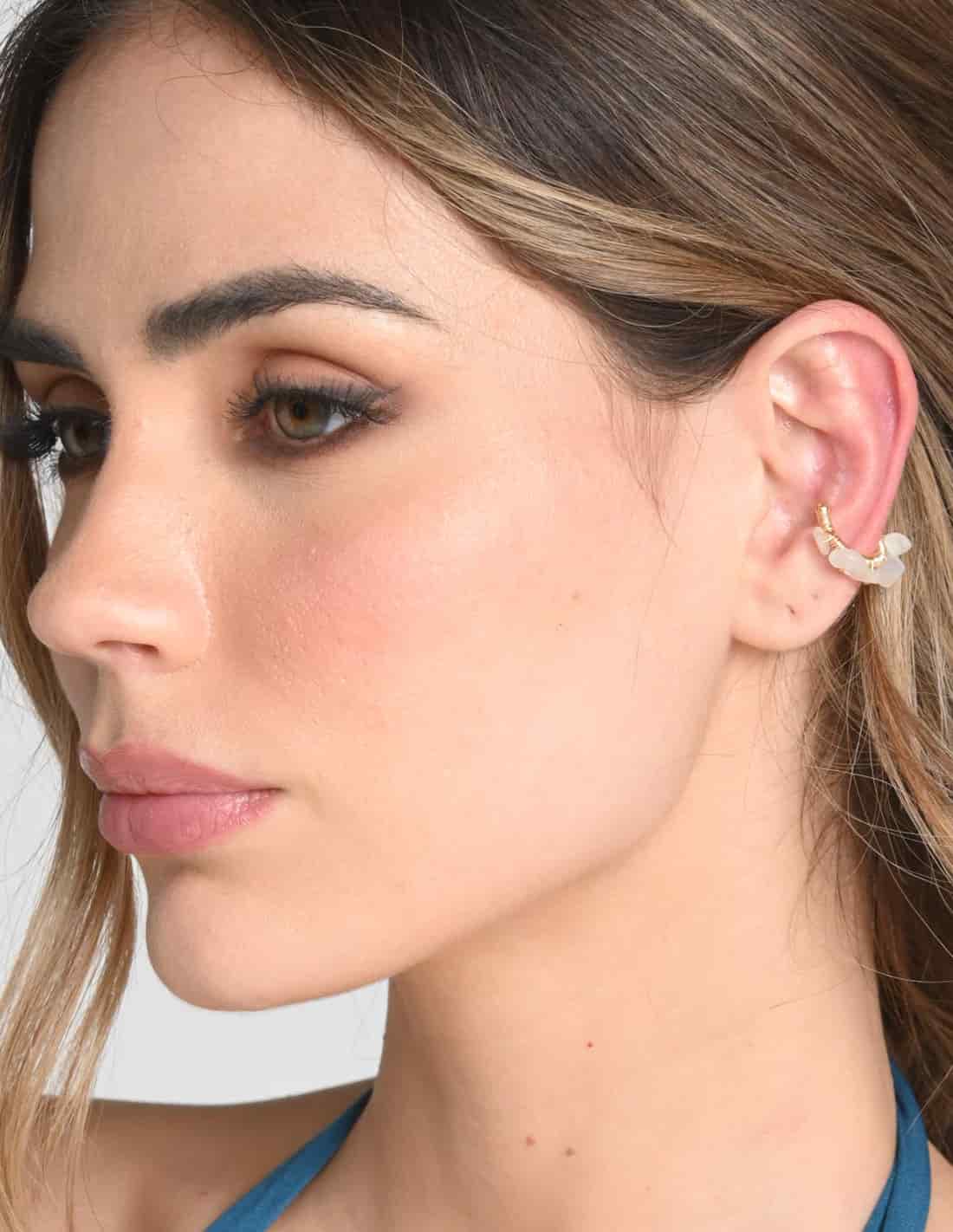 Ear Cuff Nala Adularia + Ivory - miniatura 2