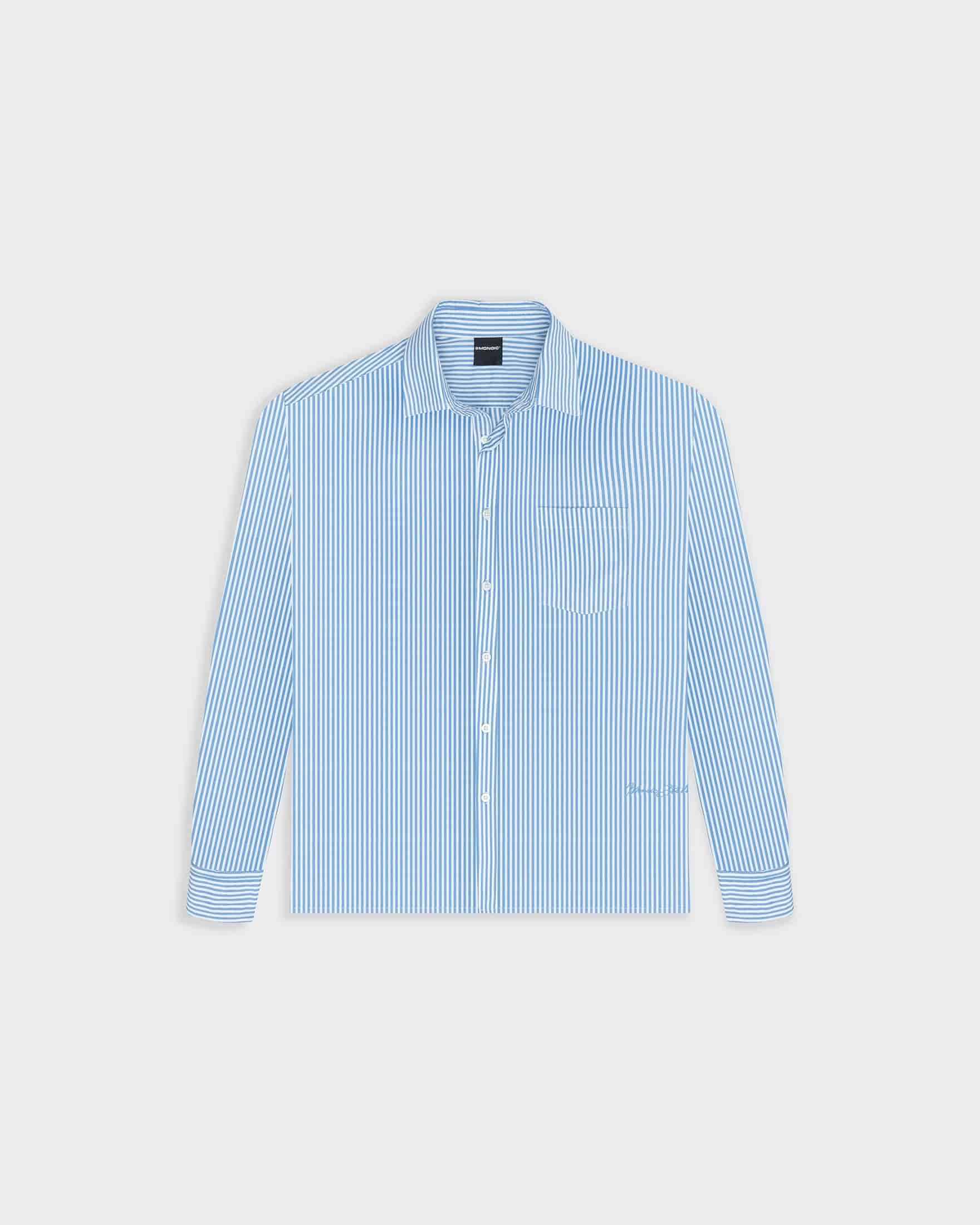 Pinstripe Shirt - Light Blue - miniatura 1