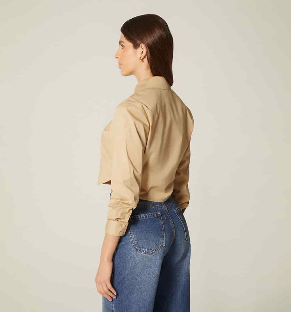 Blusa camisera boxy manga larga - miniatura 12