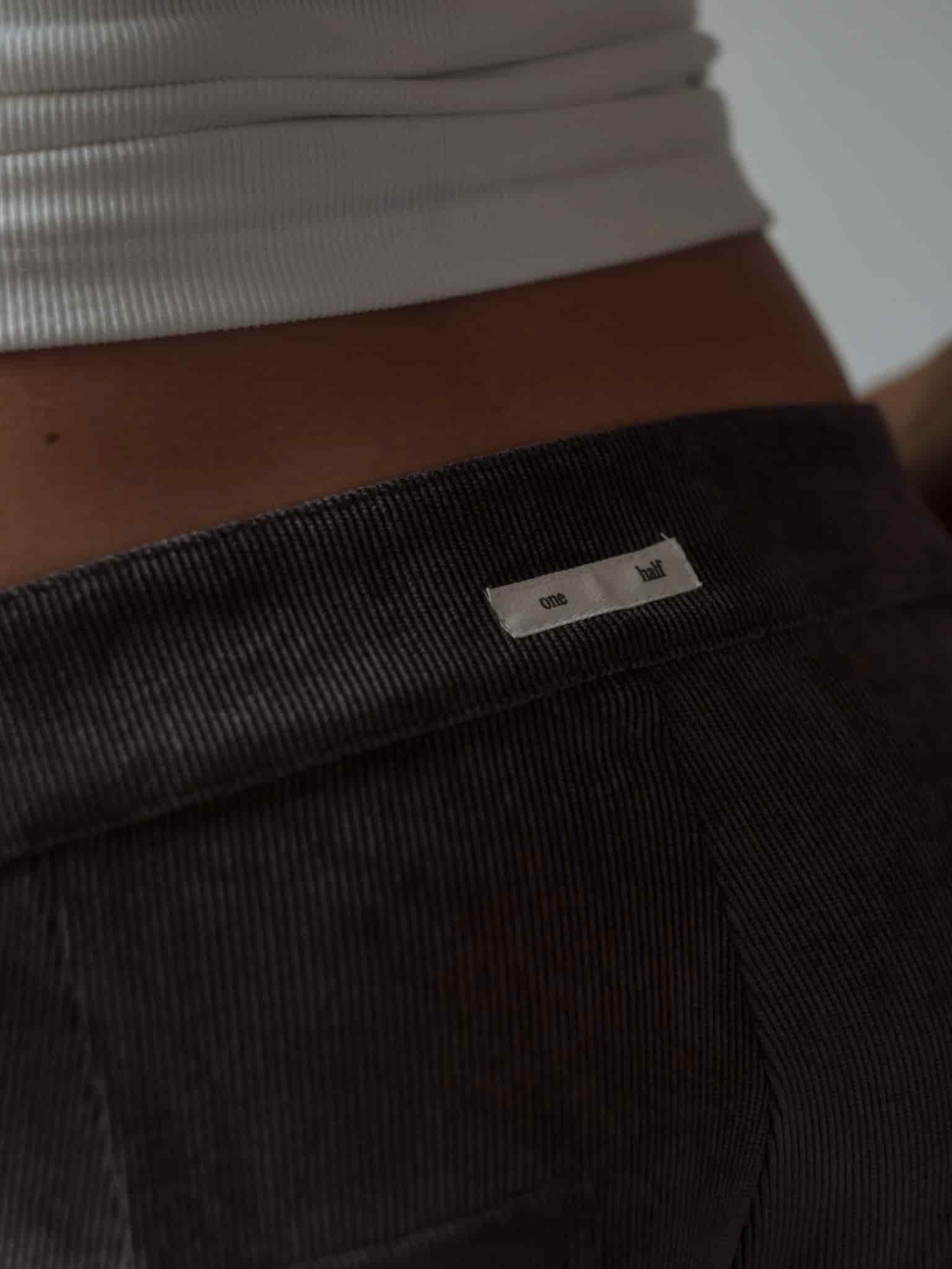 CORD STRAIGHT TROUSER - DEEP BROWN - miniatura 4