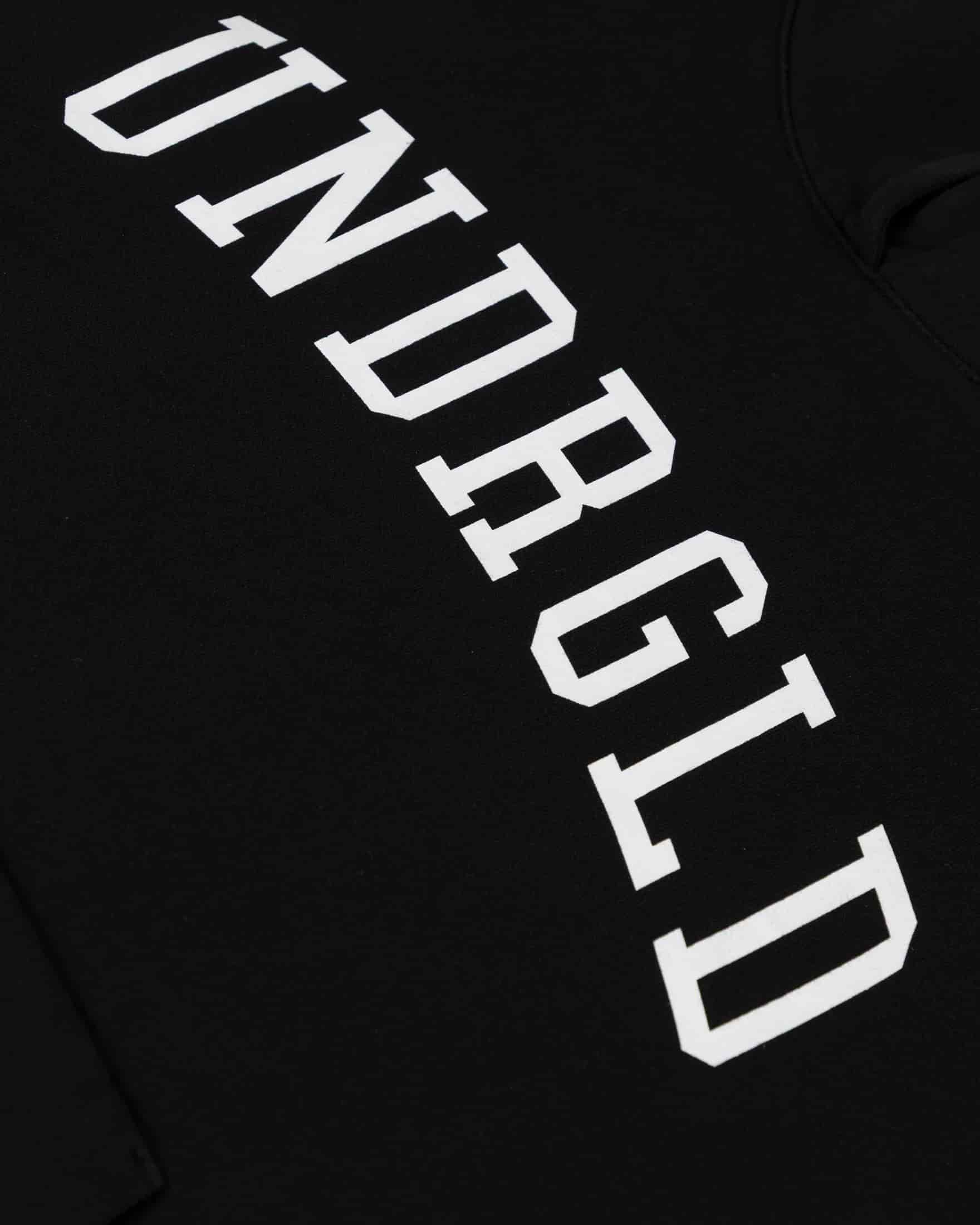 Hoodie Line Varsity UNDRGLD Boxy Fit Black - miniatura 4