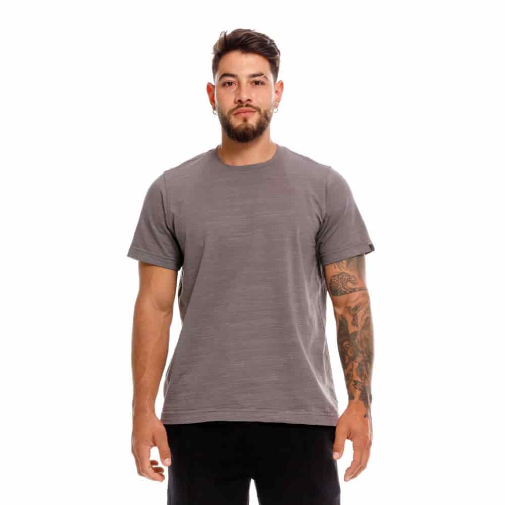 CAMISETA CUELLO REDONDO SEÚL GRIS - miniatura 2
