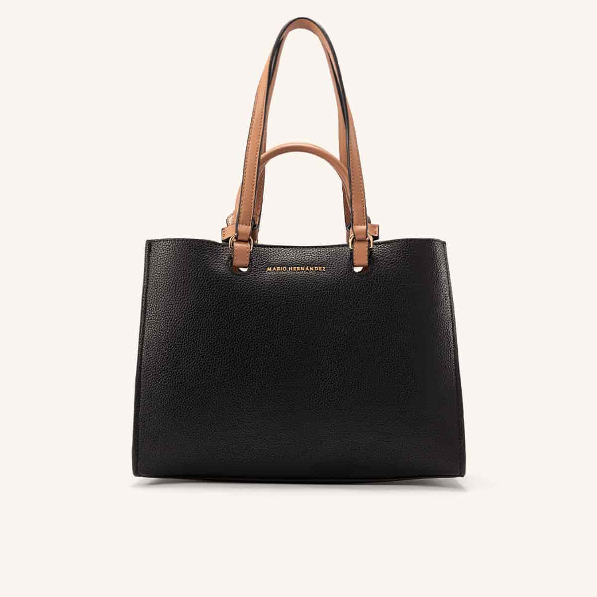 Bolso De Mano Tala Negro Terracota - miniatura 1