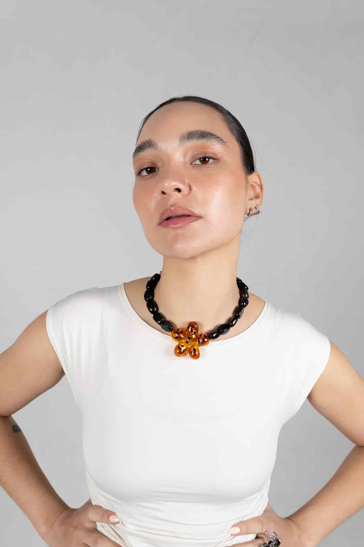 Collar flor jaguar - miniatura 3