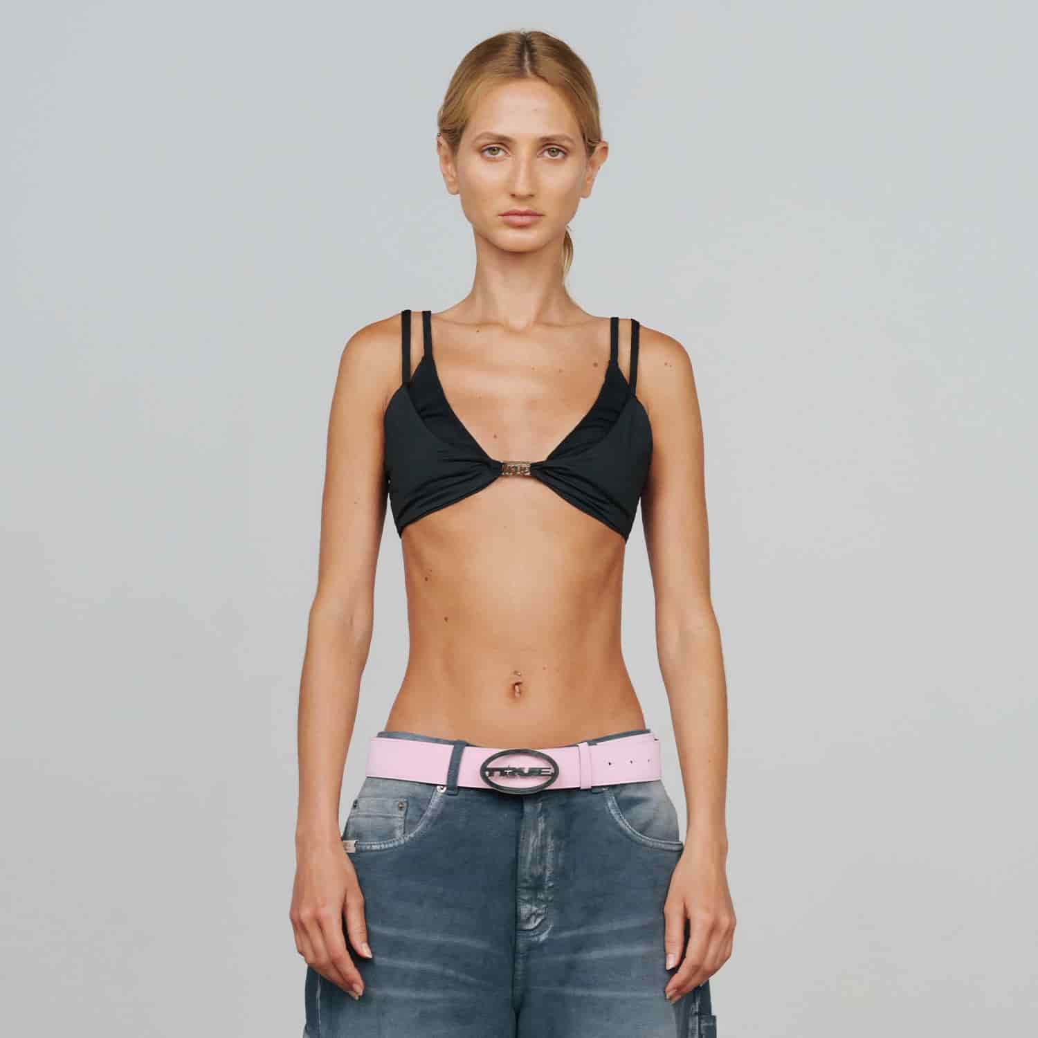 Race Double Strap Top - Black - miniatura 2