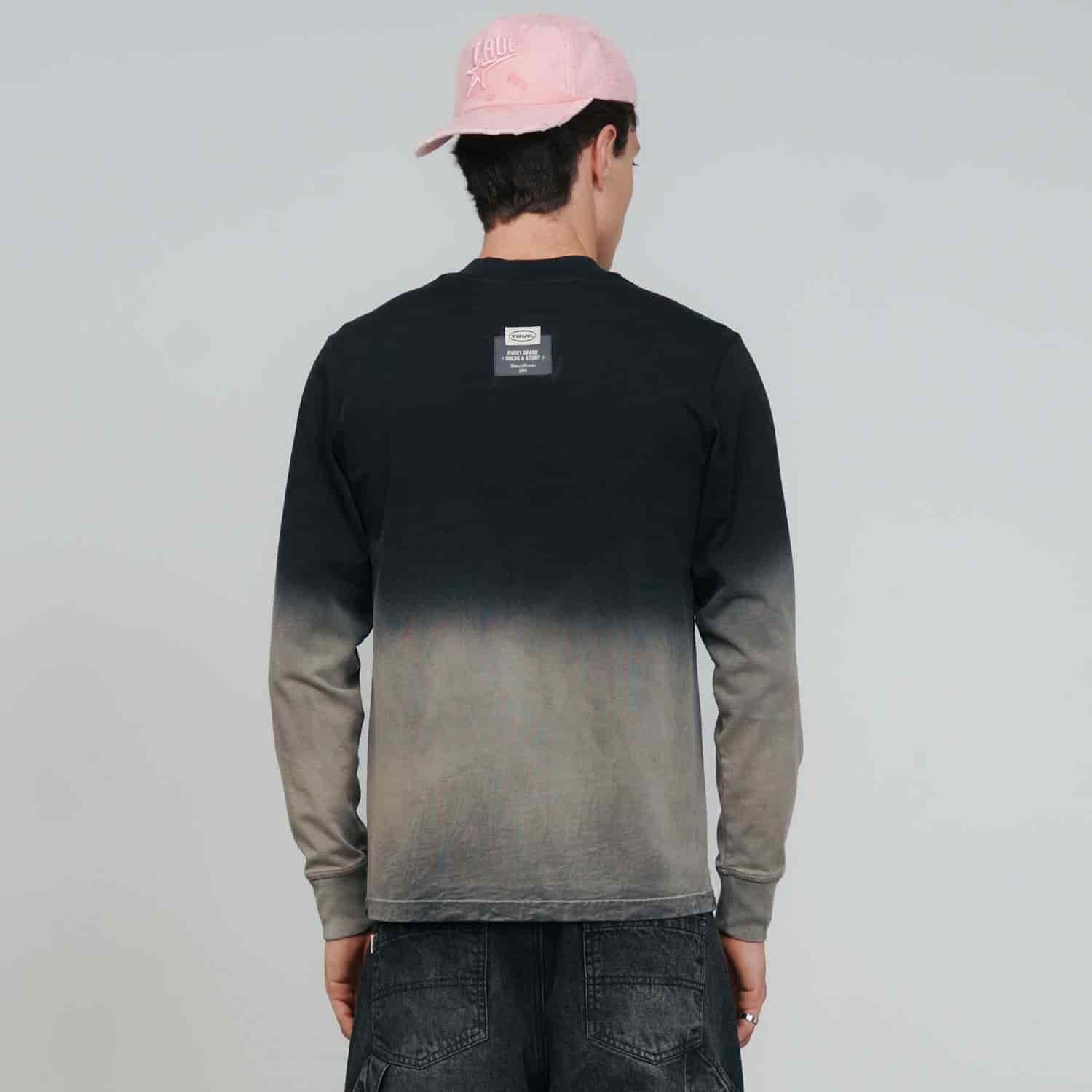 Chrome Long Sleeve Tee - Black/White - miniatura 3
