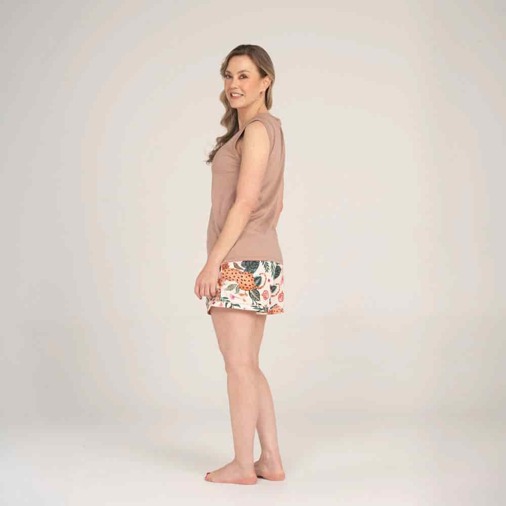 Conjunto de Pijama Short con Estampado Selvática - miniatura 2