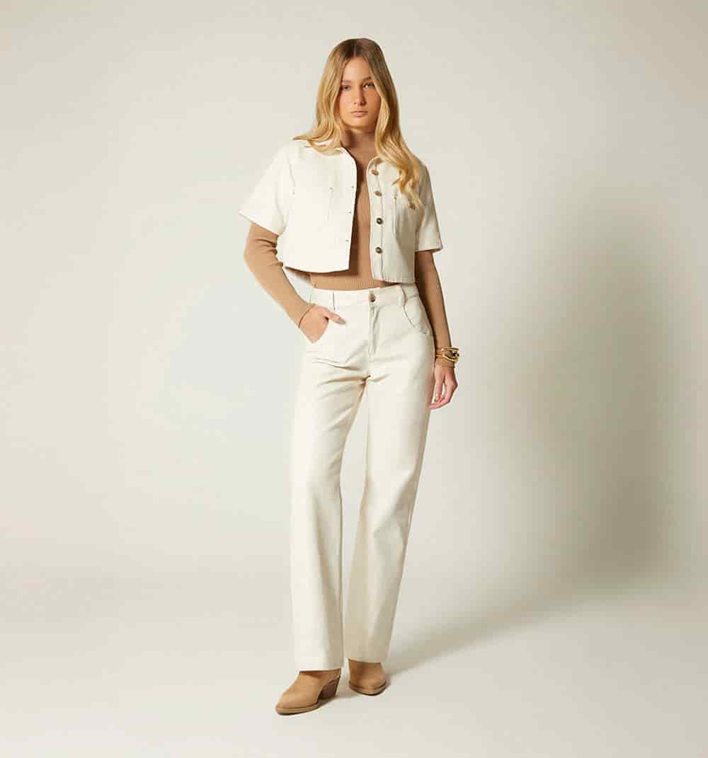 Blusa boxy croco - miniatura 1