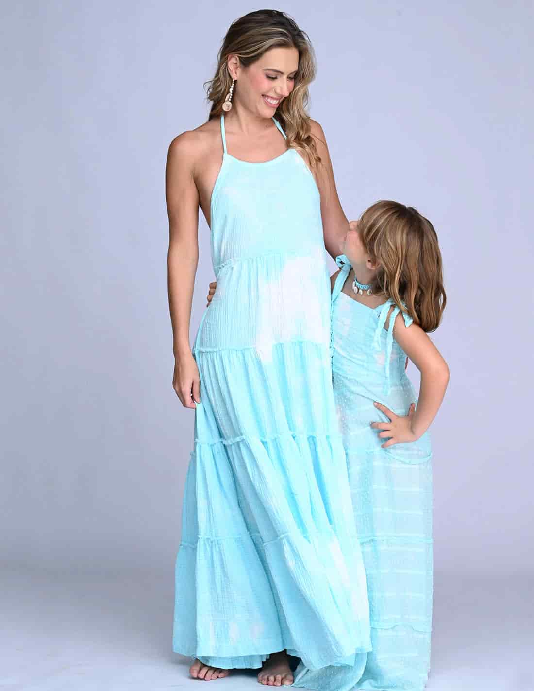 Vestido Reeva Spotted Turquoise - miniatura 5