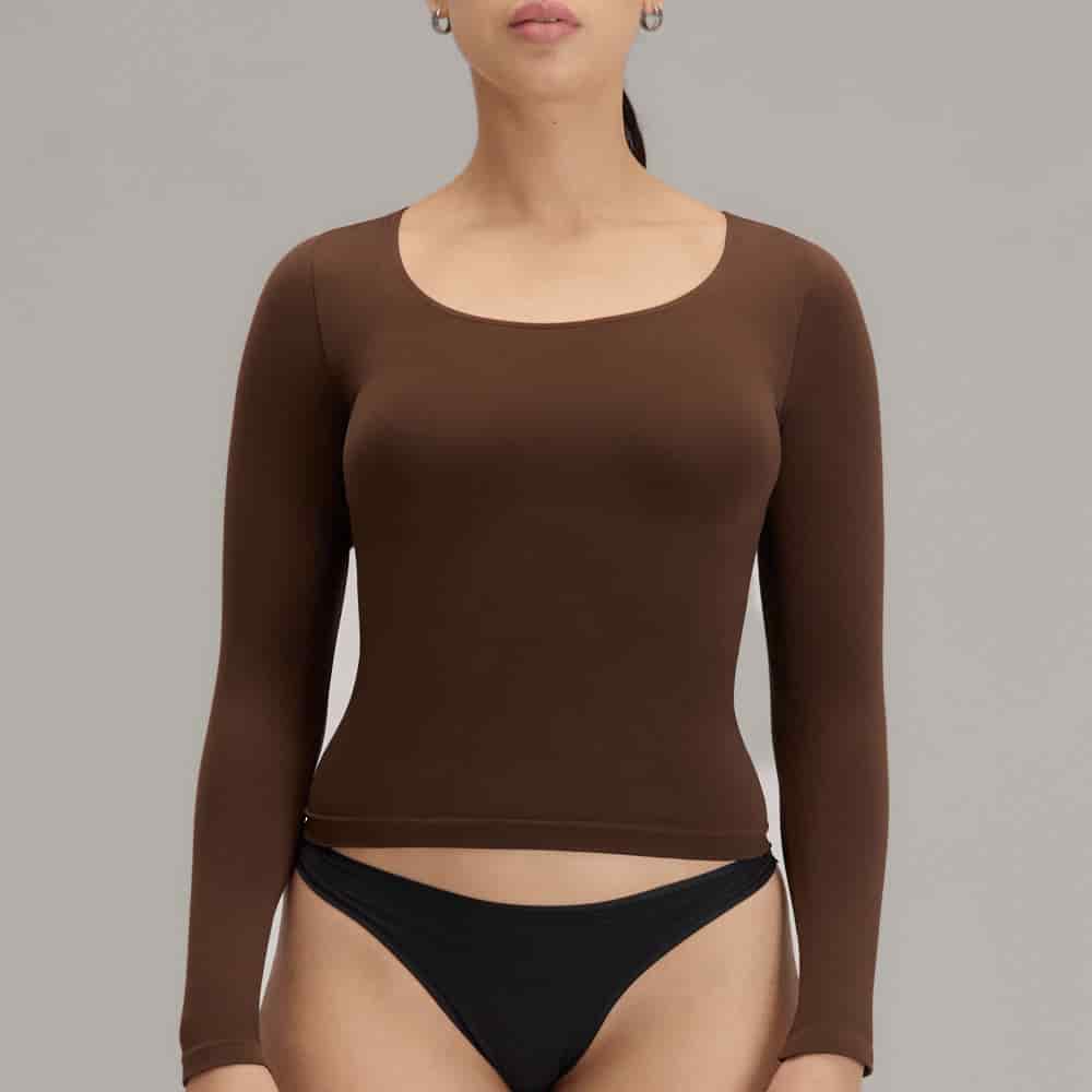 Camiseta Para Mujer Manga Larga Cuello Redondo | Lunia - miniatura 1