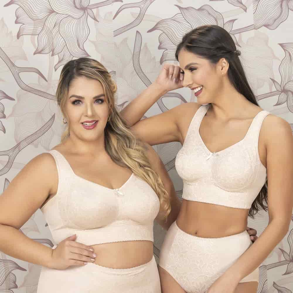 Brasier Clásico en Blonda con Tira Acolchada y Espalda Ancha - miniatura 9
