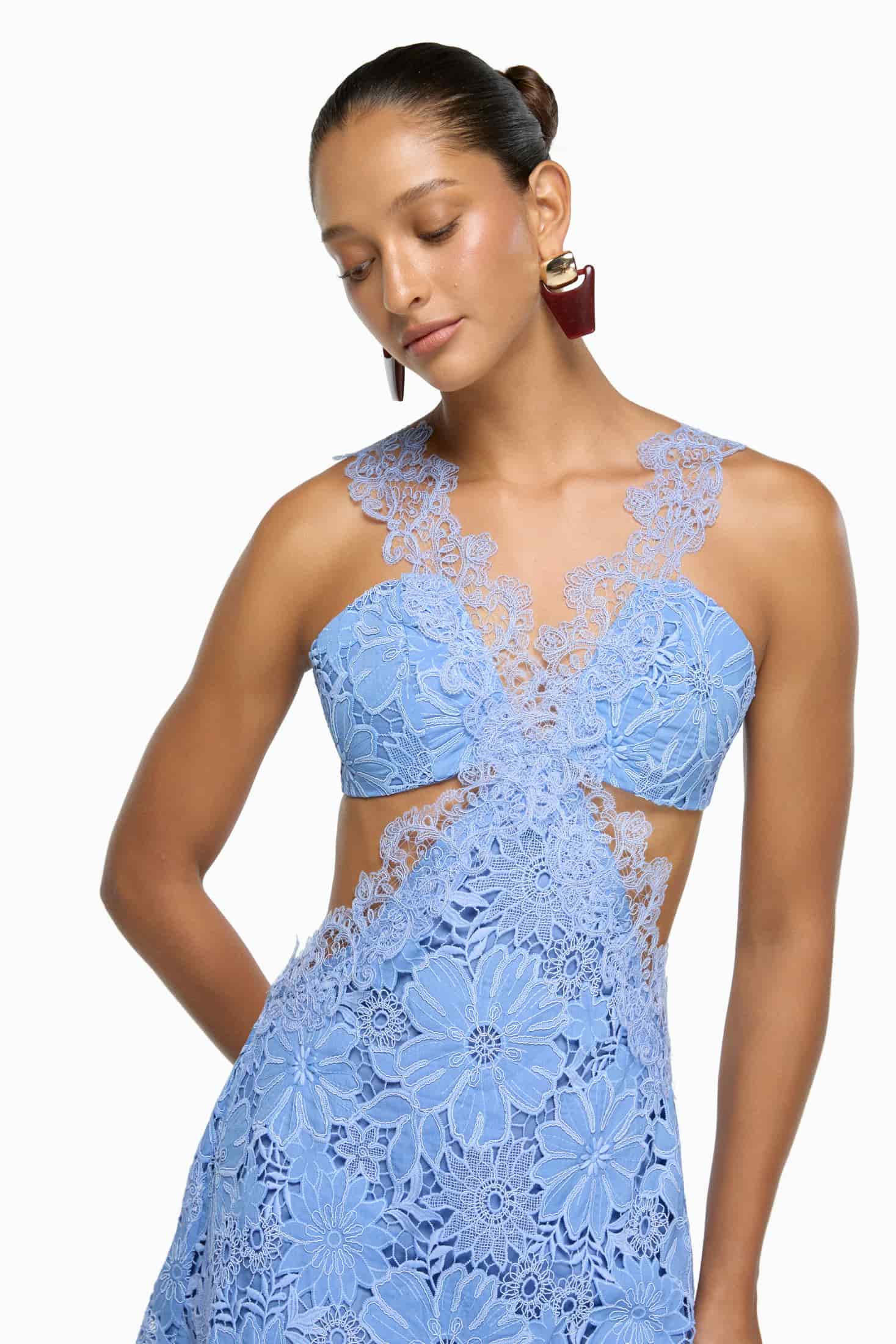 THERESE MINI DRESS BLUE - miniatura 2