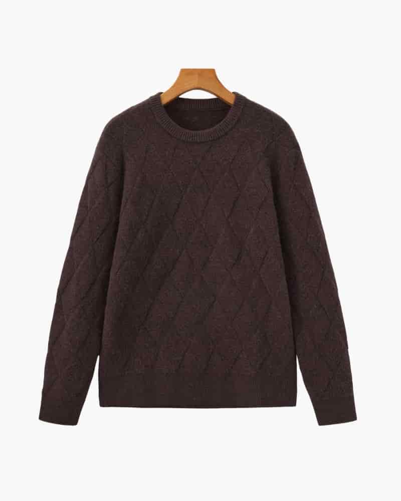 Diamond Knit Crewneck Sweater - miniatura 2