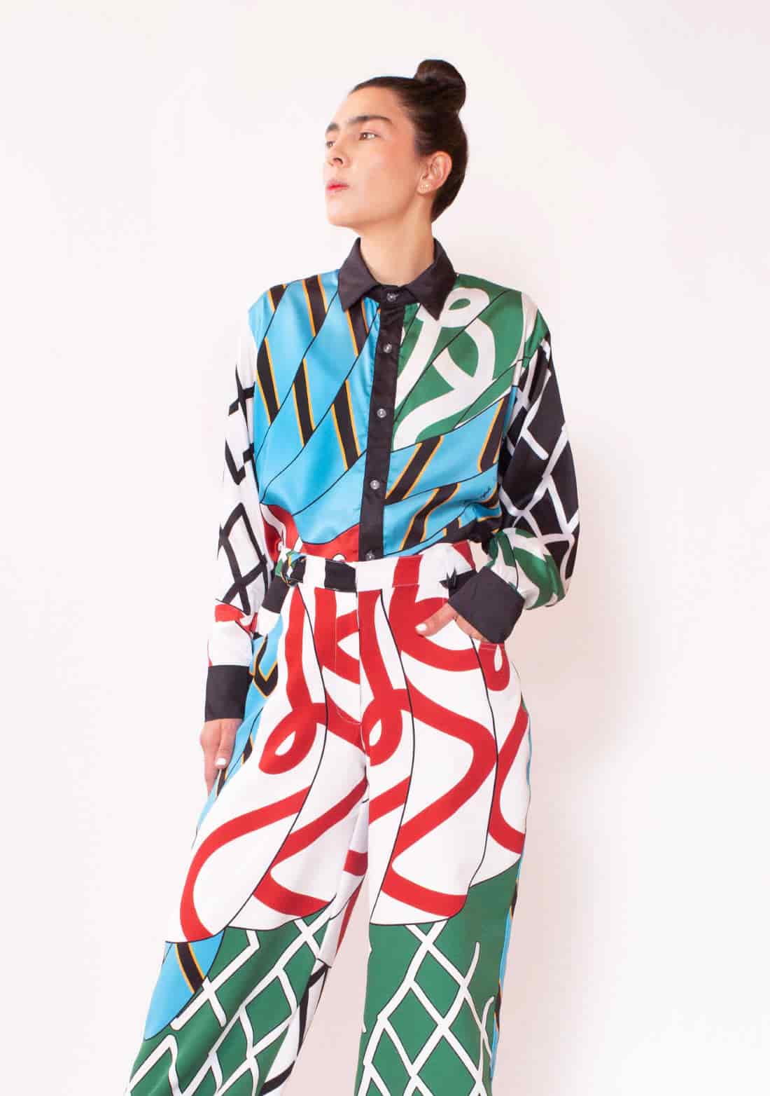 Camisa Manga Larga Unisex / Ilustración Kabuki - miniatura 3