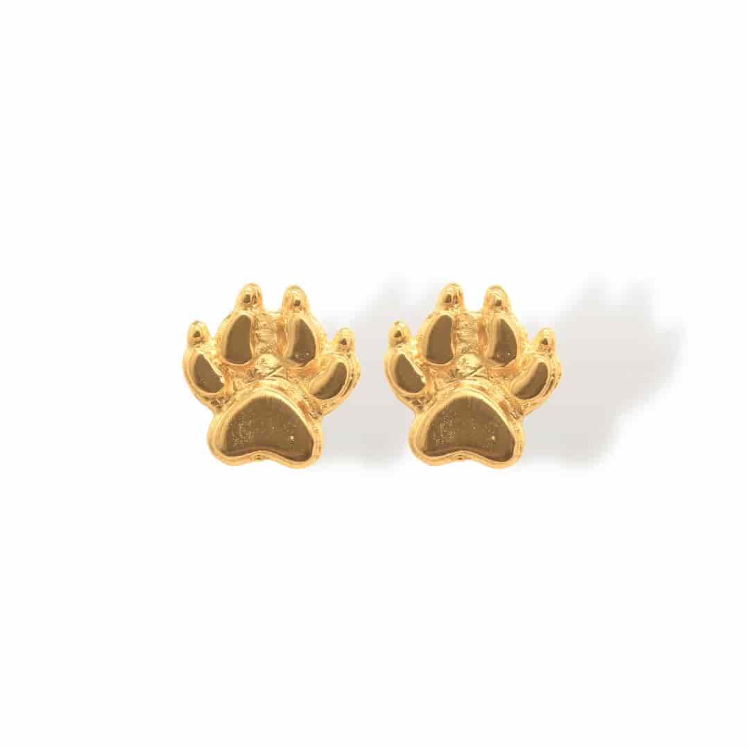 Aretes de huella de gato - miniatura 2