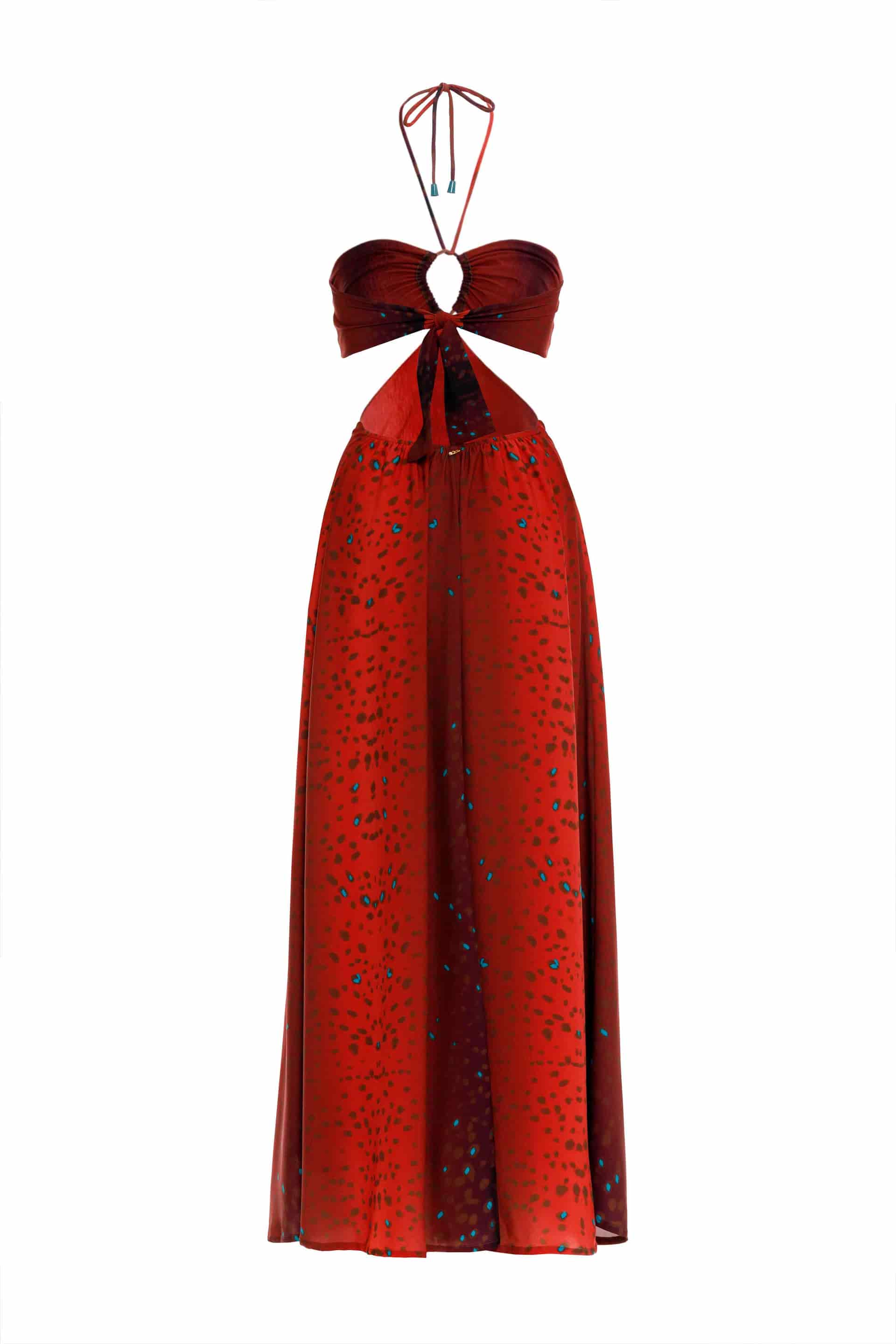 Vestido Largo Brisa Bambi Rojo - miniatura 3