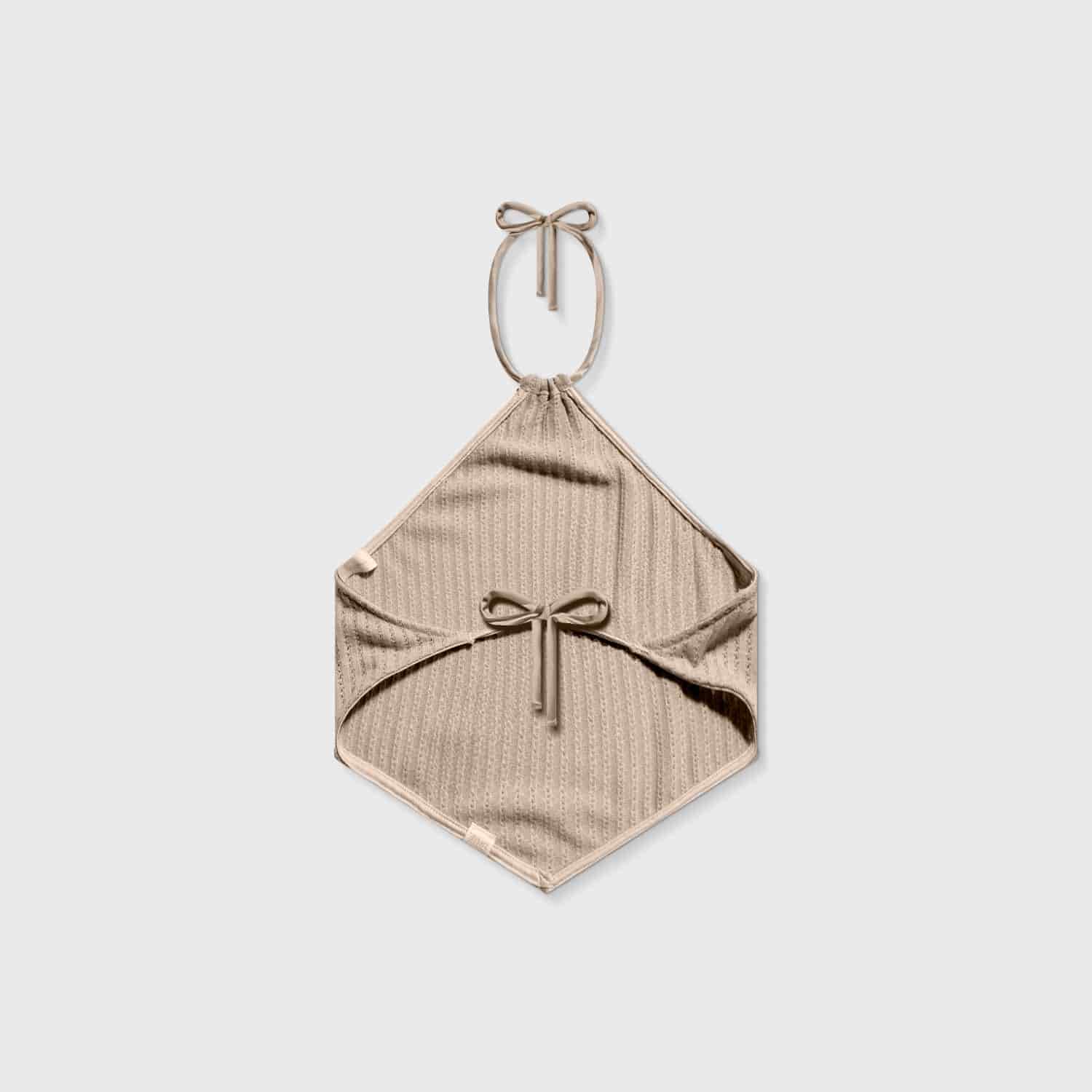 Textured Halter Top - Camel - miniatura 3