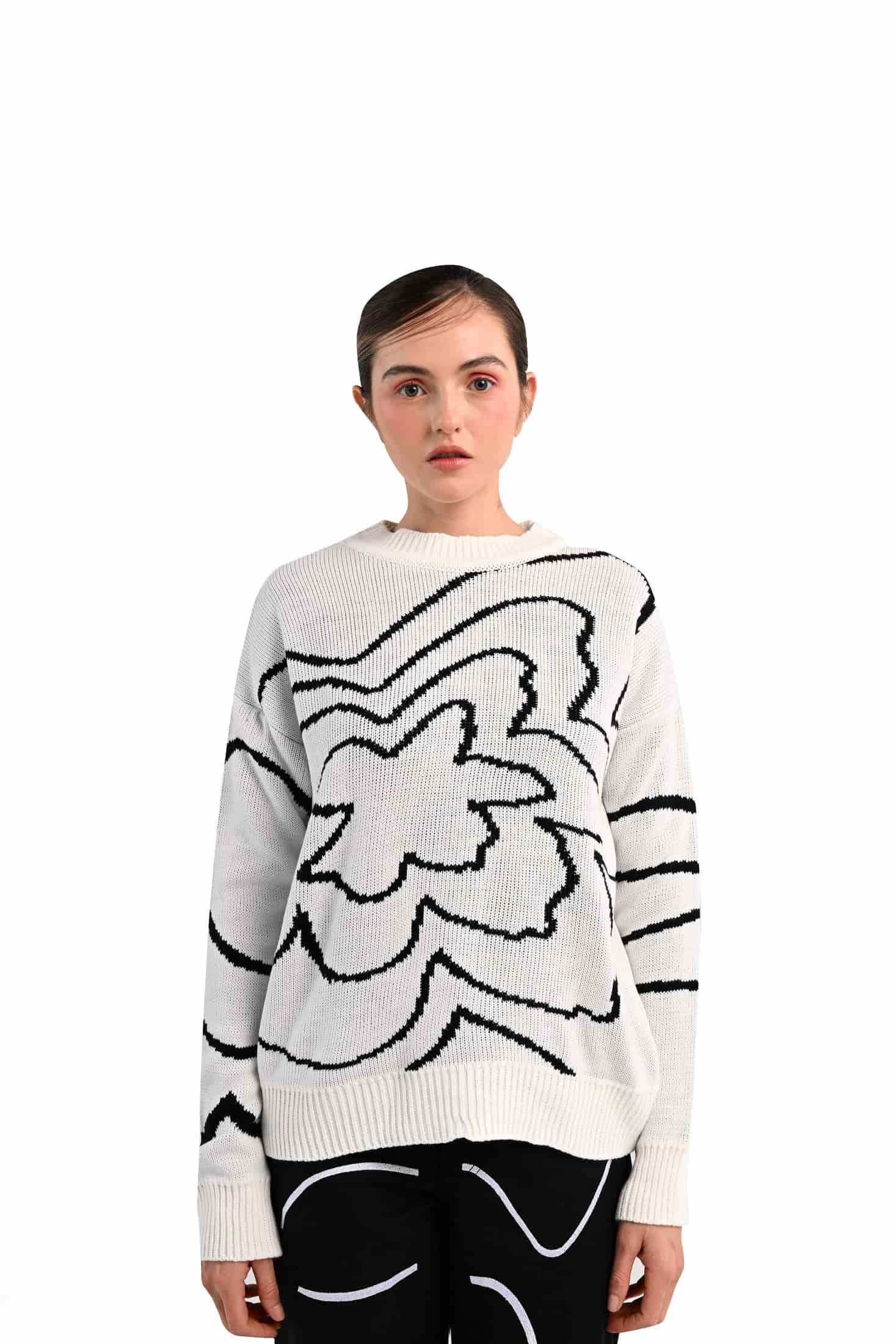 Begonia white Crewneck - miniatura 1
