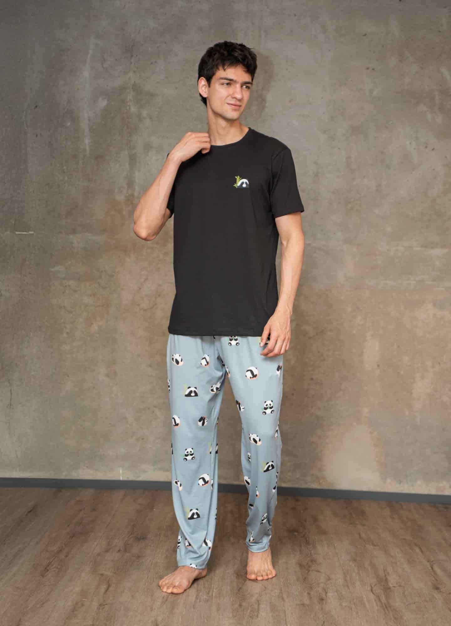 Conjunto Pantalón Pandas - Gris Azulado - miniatura 2