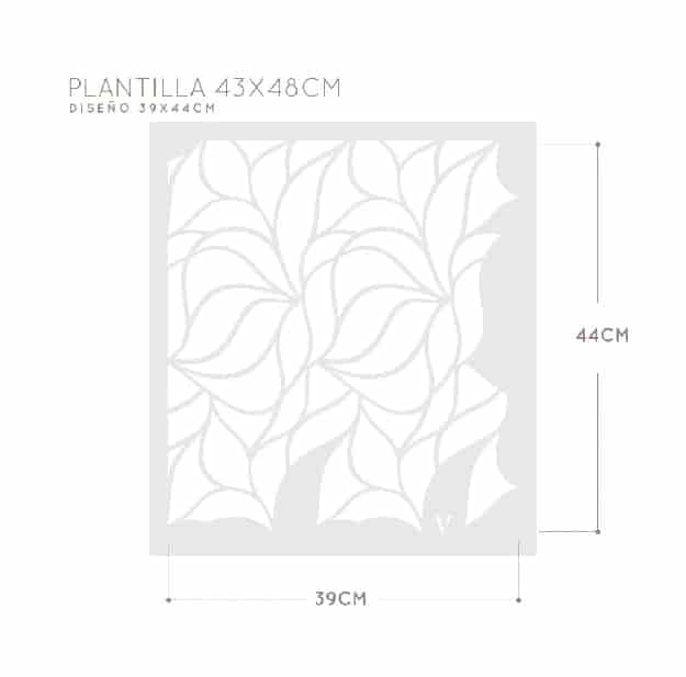 Plantillas para pintar, Vamarú Stencils, Colección Melina 48x48cm, 1und - miniatura 3