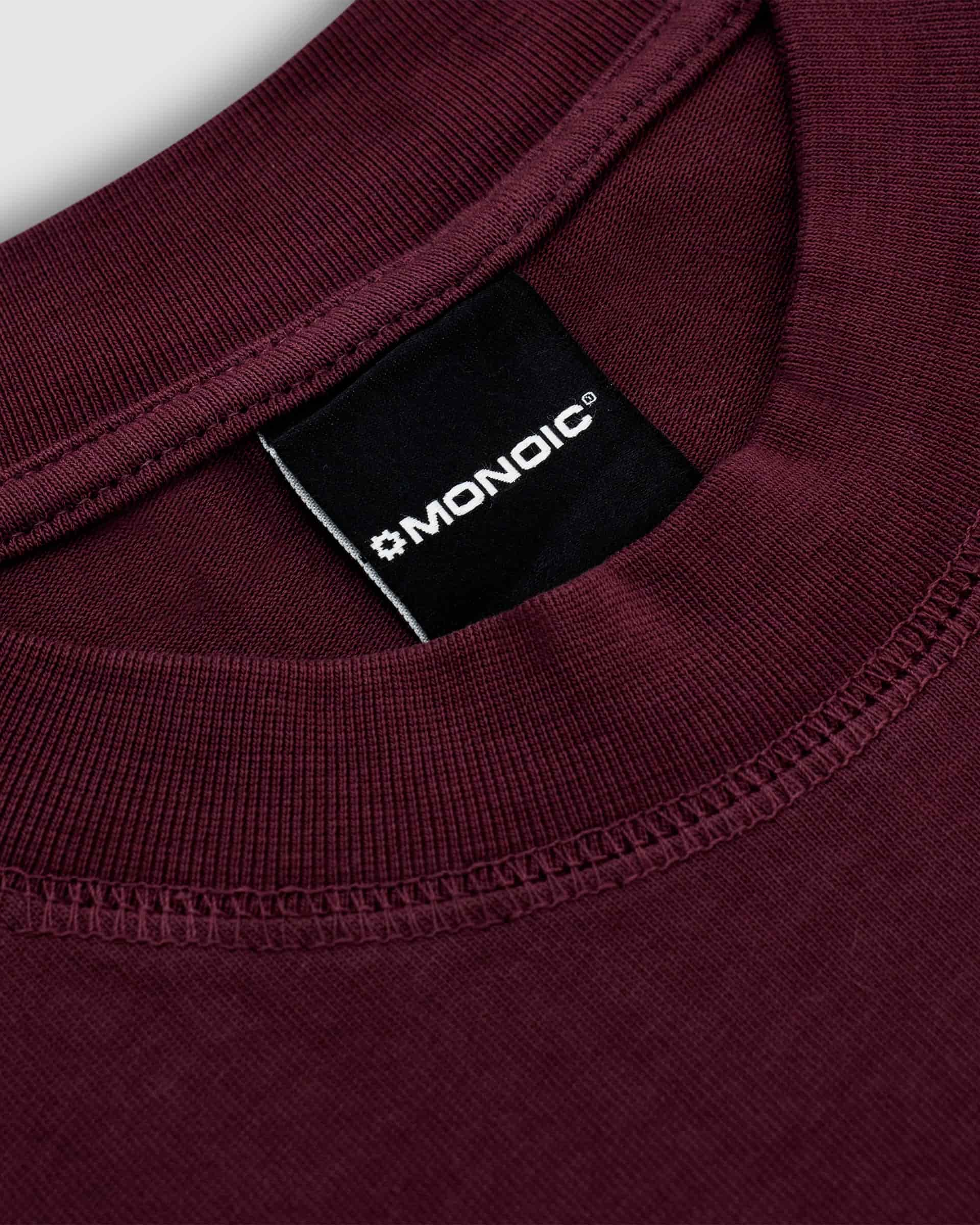 Camiseta Regular Fit Básica V3 - Burgundy - miniatura 5