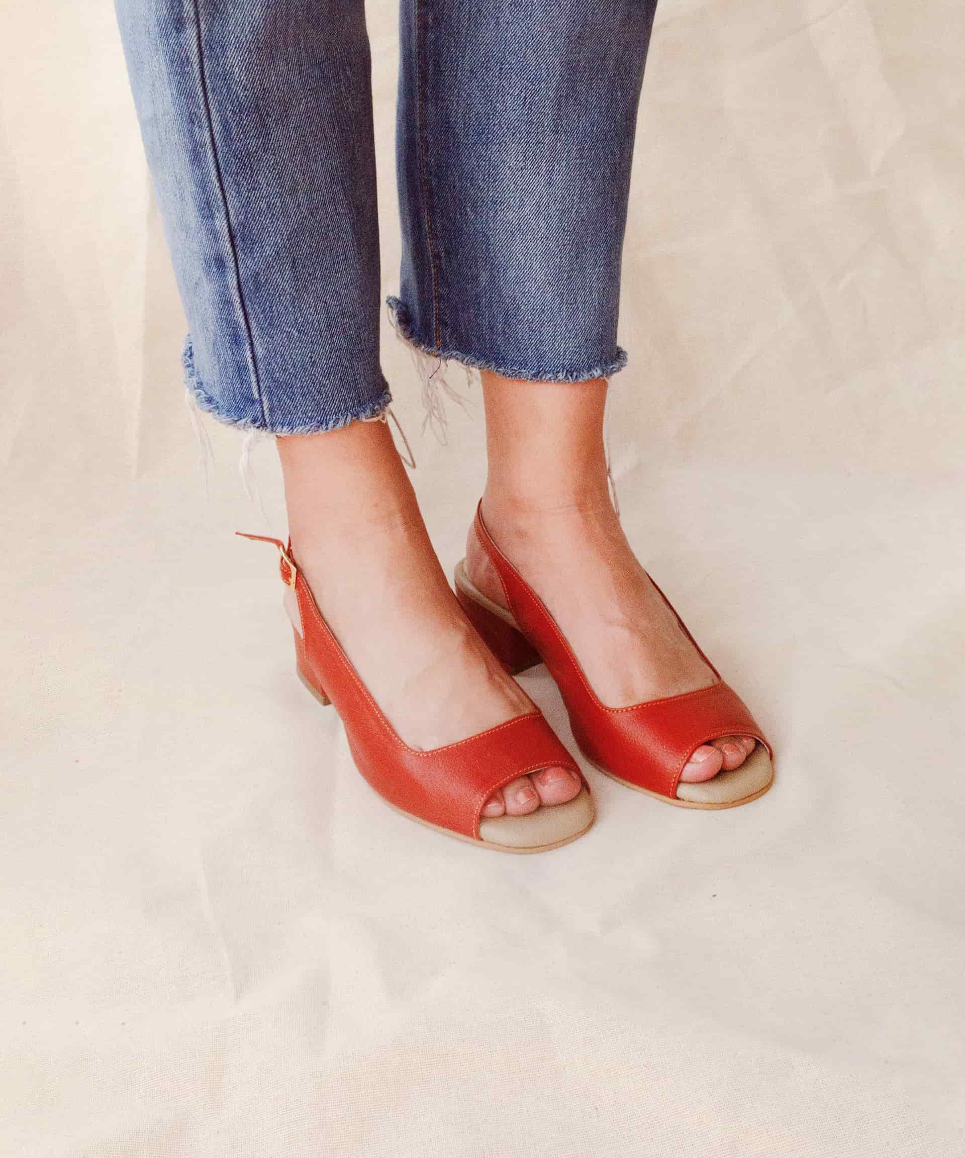 Open-toe Classic Sandal | Terracota - miniatura 2