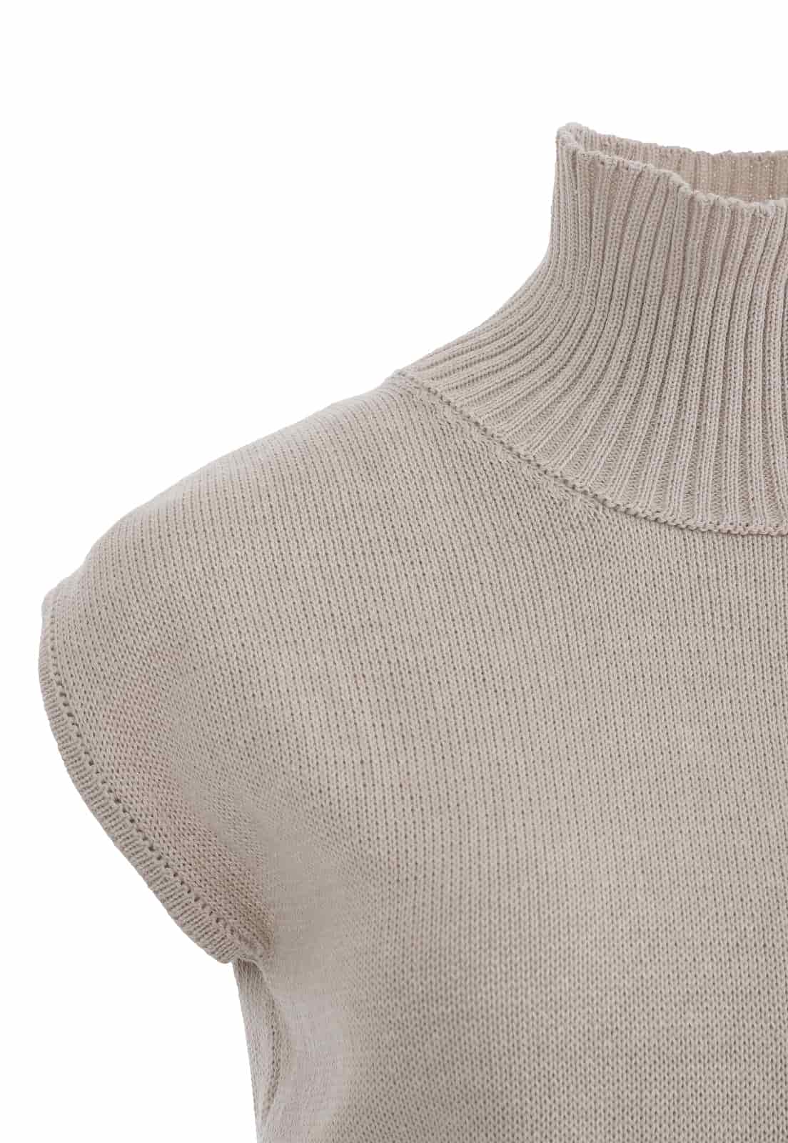 RIB WAIST KNITTED TOP - miniatura 6