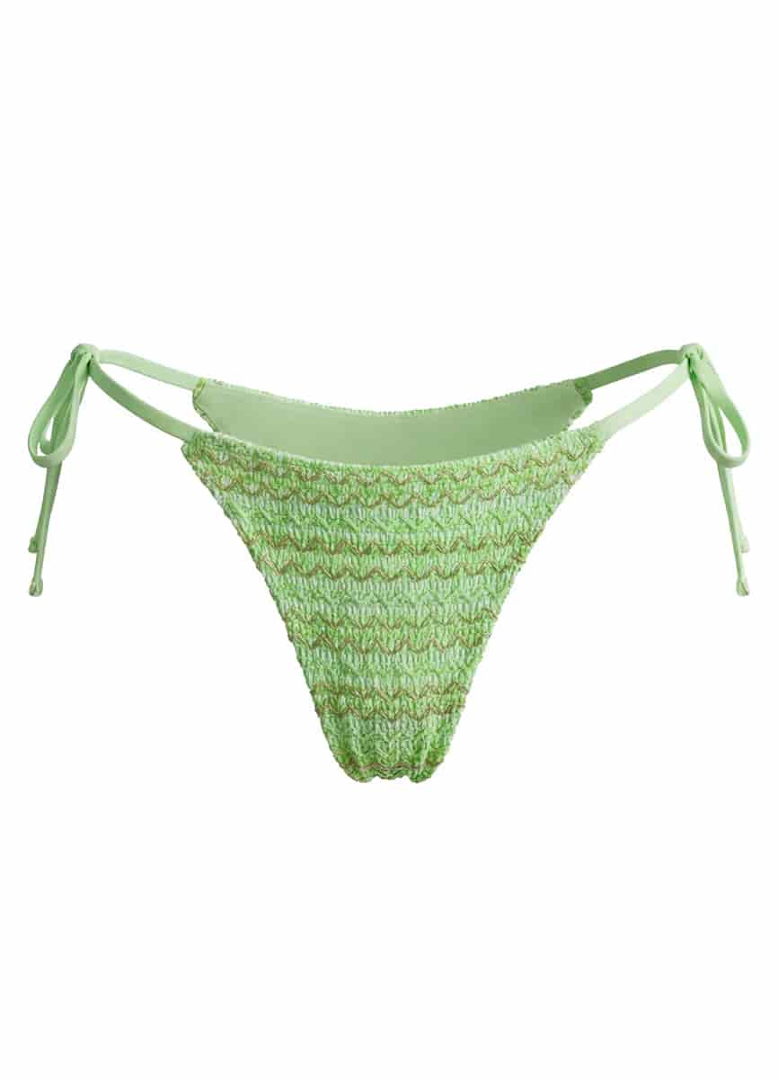 Maaji Green Symphony Sunflash Low Rise Tie Side Bikini Bottom - miniatura 7