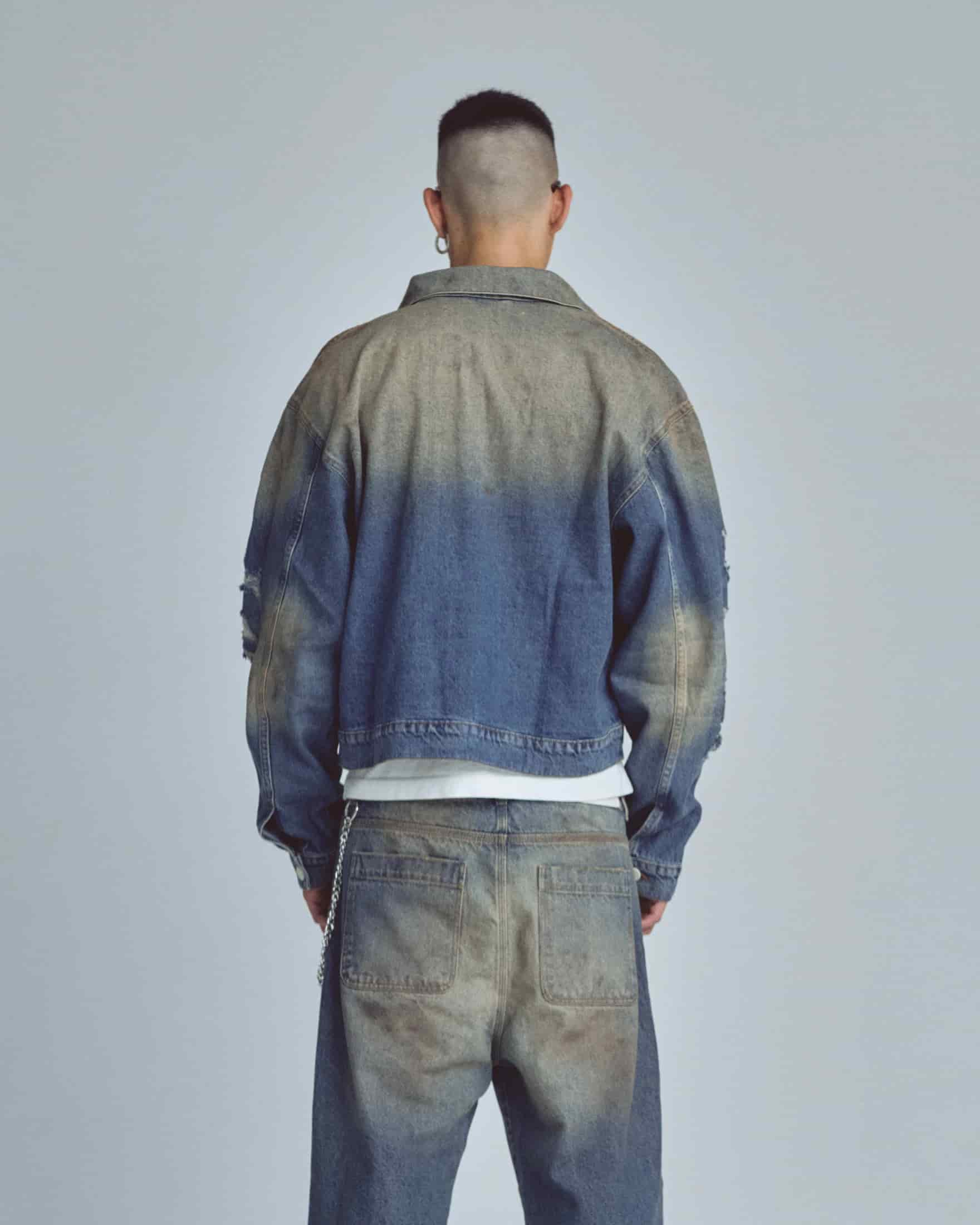Stardust Undgld Studio Boxy Fit Jacket Mechanic Blue - miniatura 7
