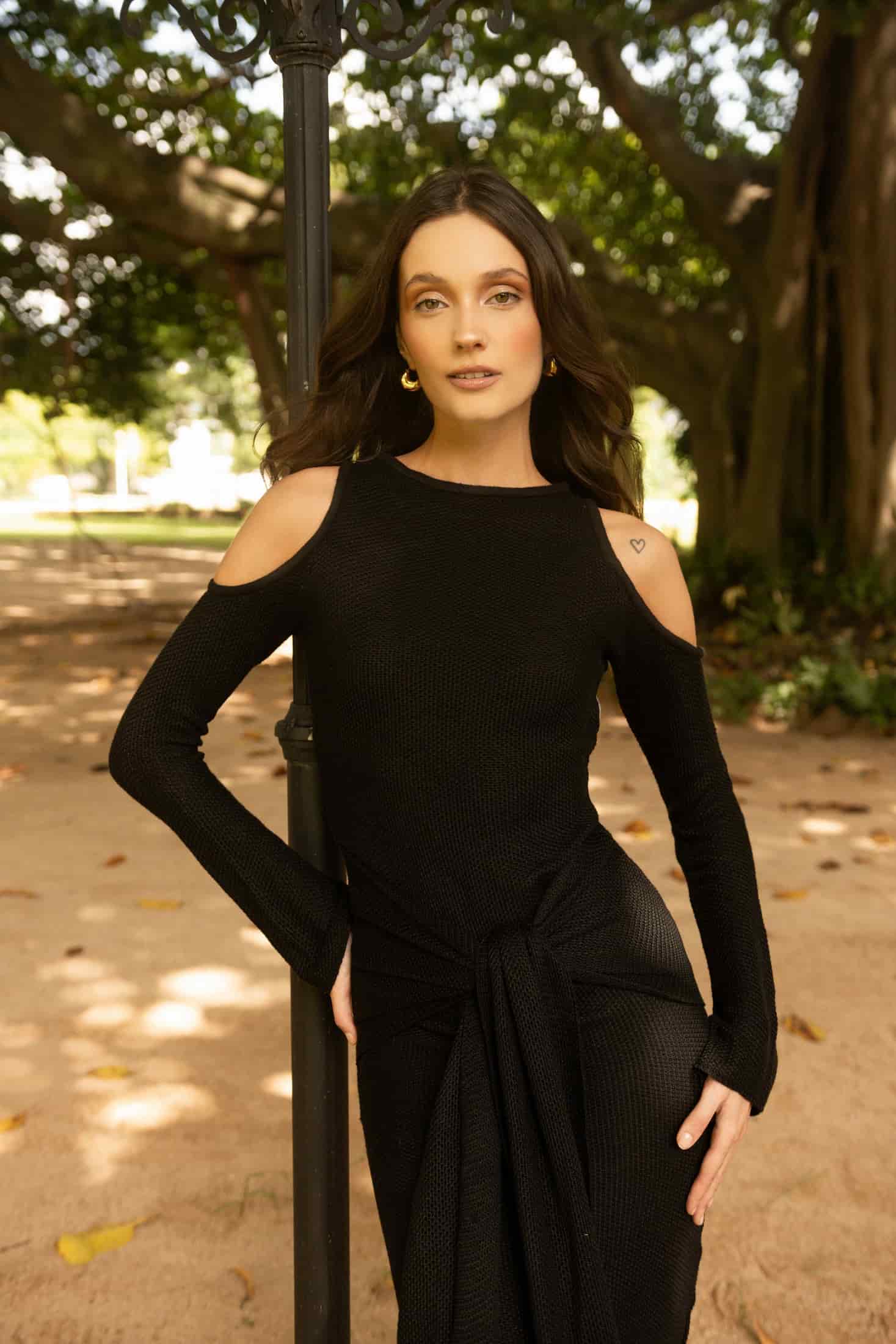 VESTIDO VOLVER AL VALLE - BLACK - miniatura 6