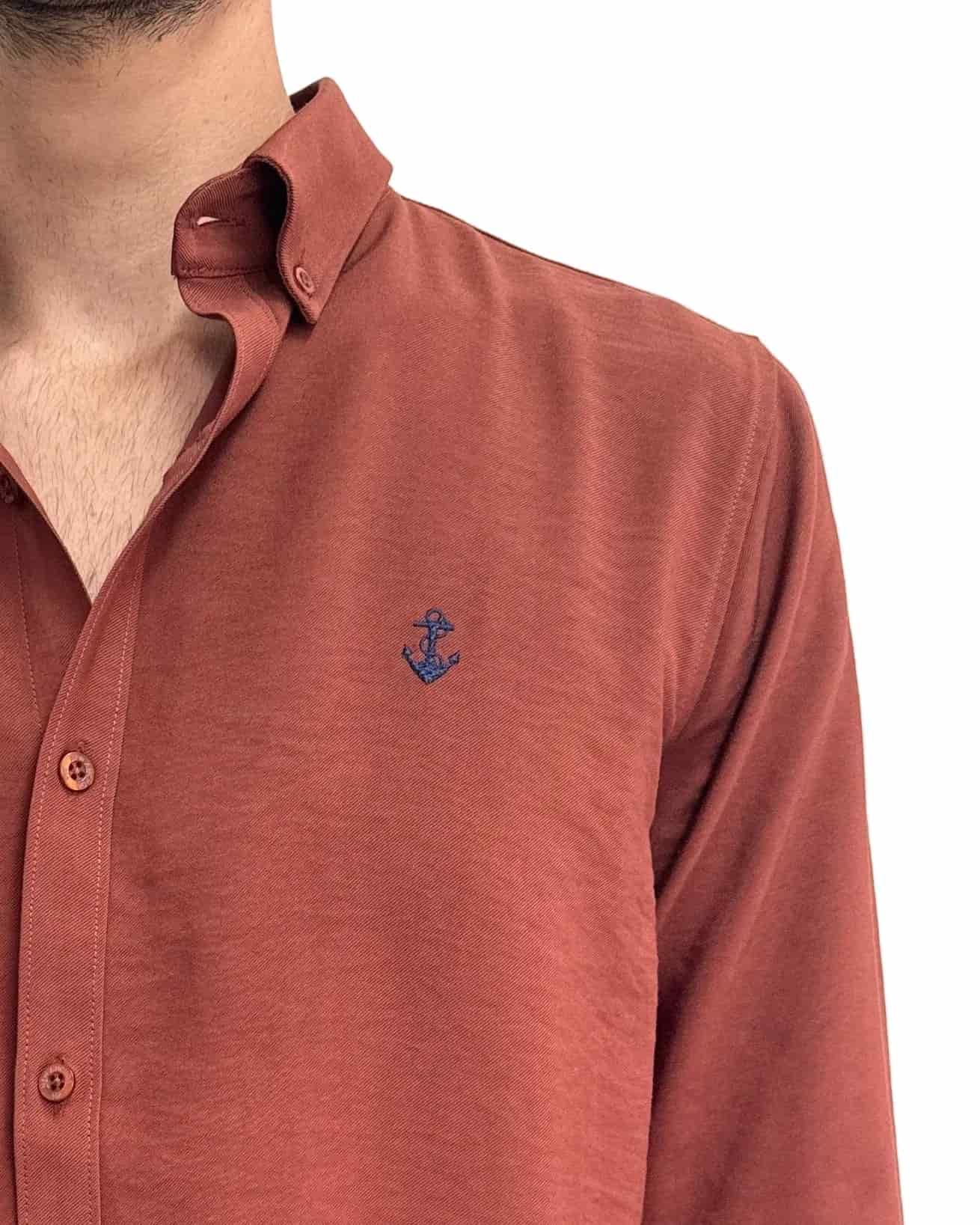Camisa Terracota en rayón - miniatura 5