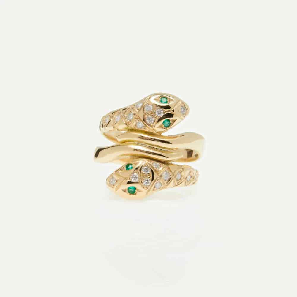 Anillo Doble Snake - miniatura 3