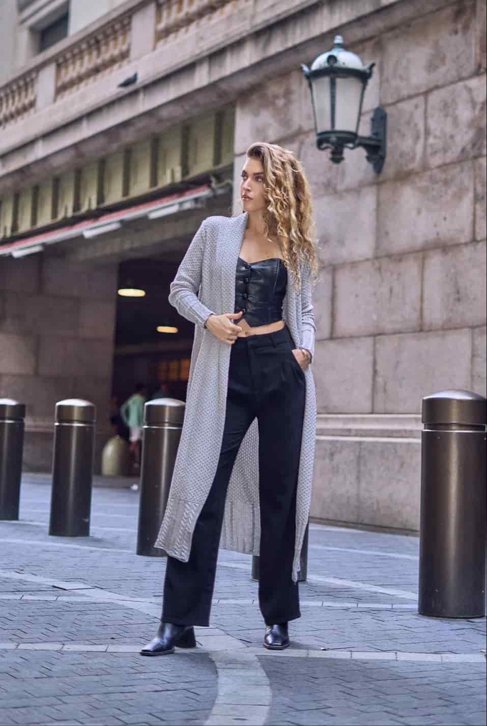 CARDIGAN NUBELUZ GRIS - miniatura 2