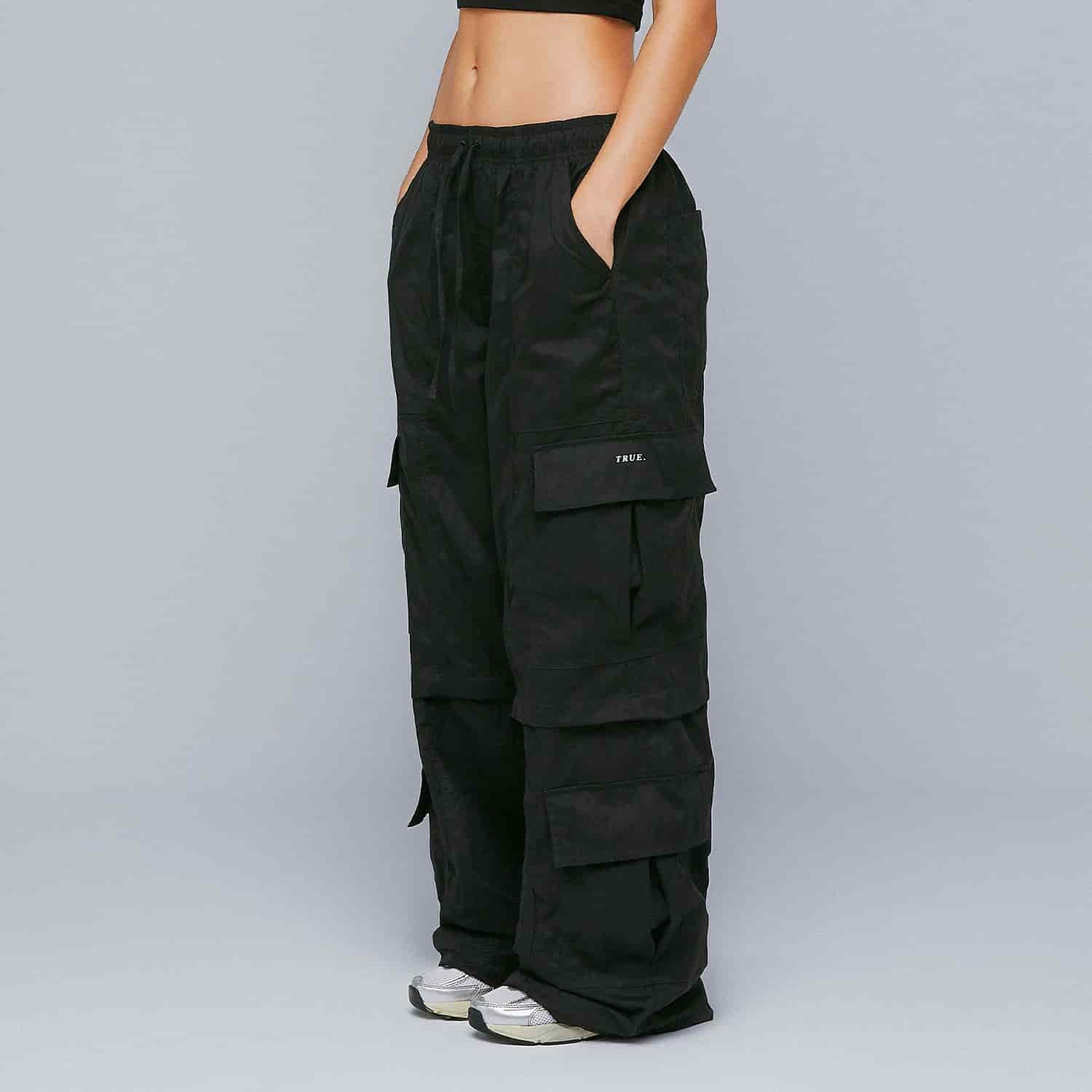 Active Baggy Cargo Pants - Black - miniatura 2