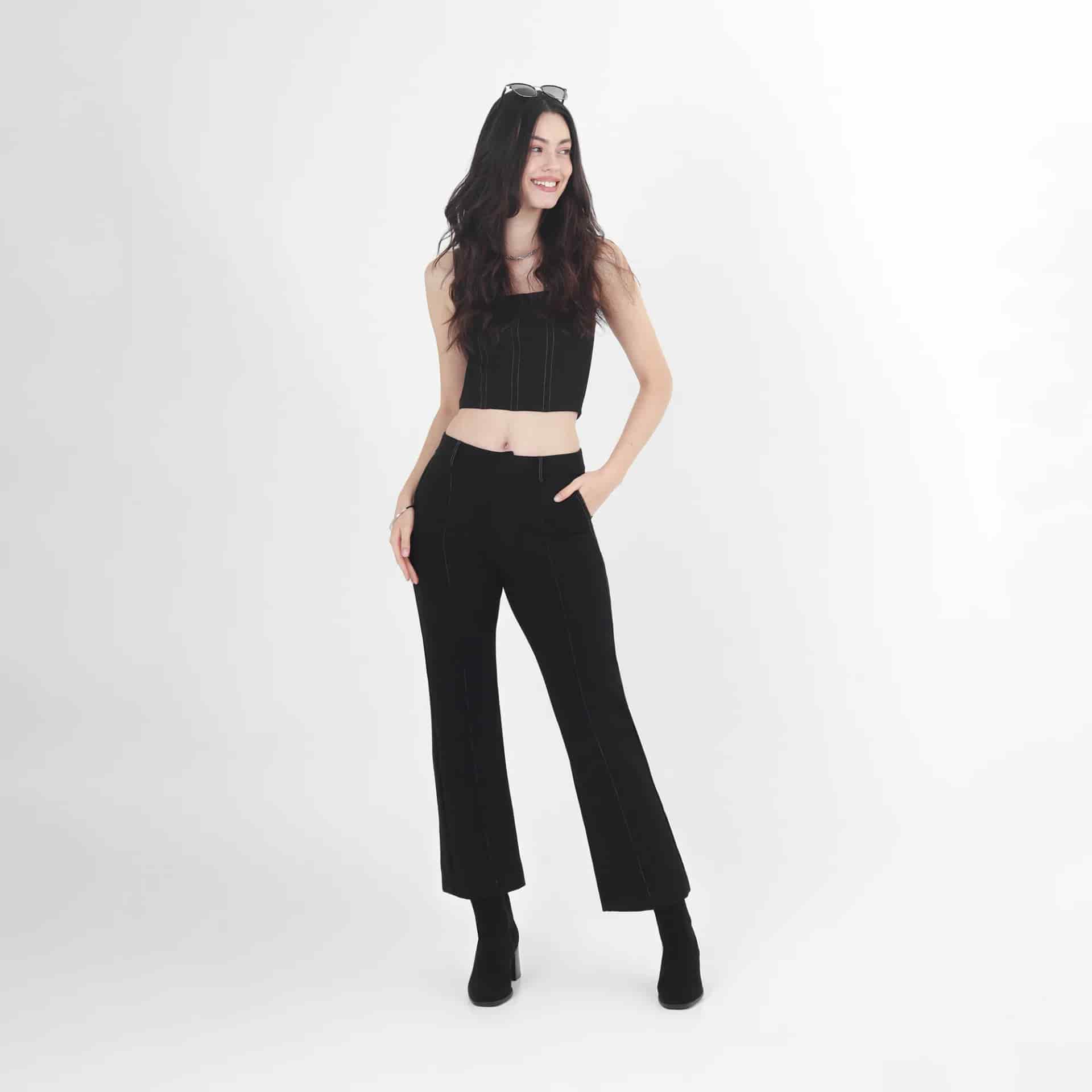 Pantalon Tiro Alto Bota Recta - miniatura 1