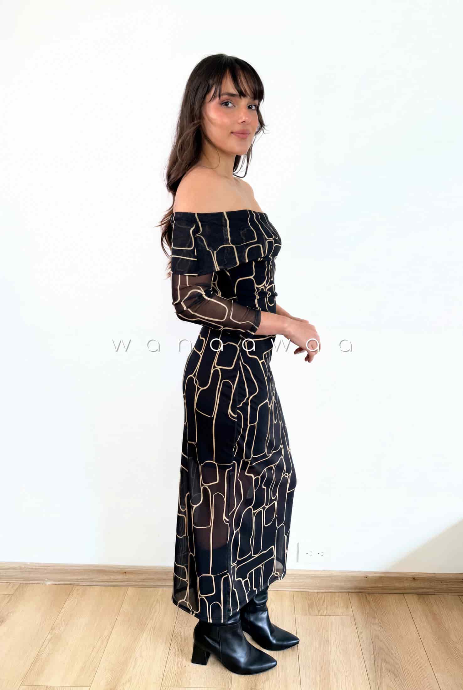 VESTIDO DILAY CÚBICO - miniatura 1