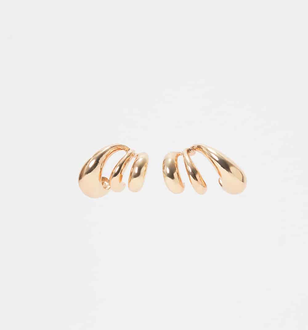 Aretes triple gota - miniatura 3