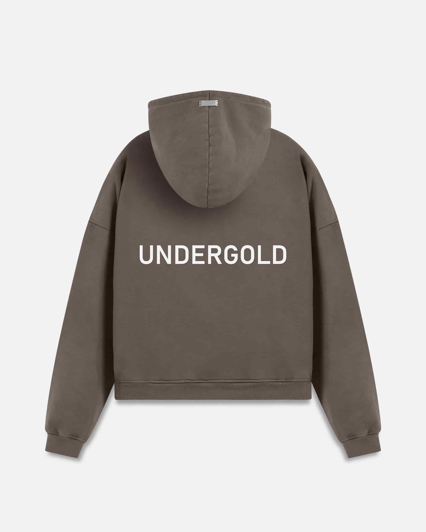 Line Basic Hoodie Brown - miniatura 1