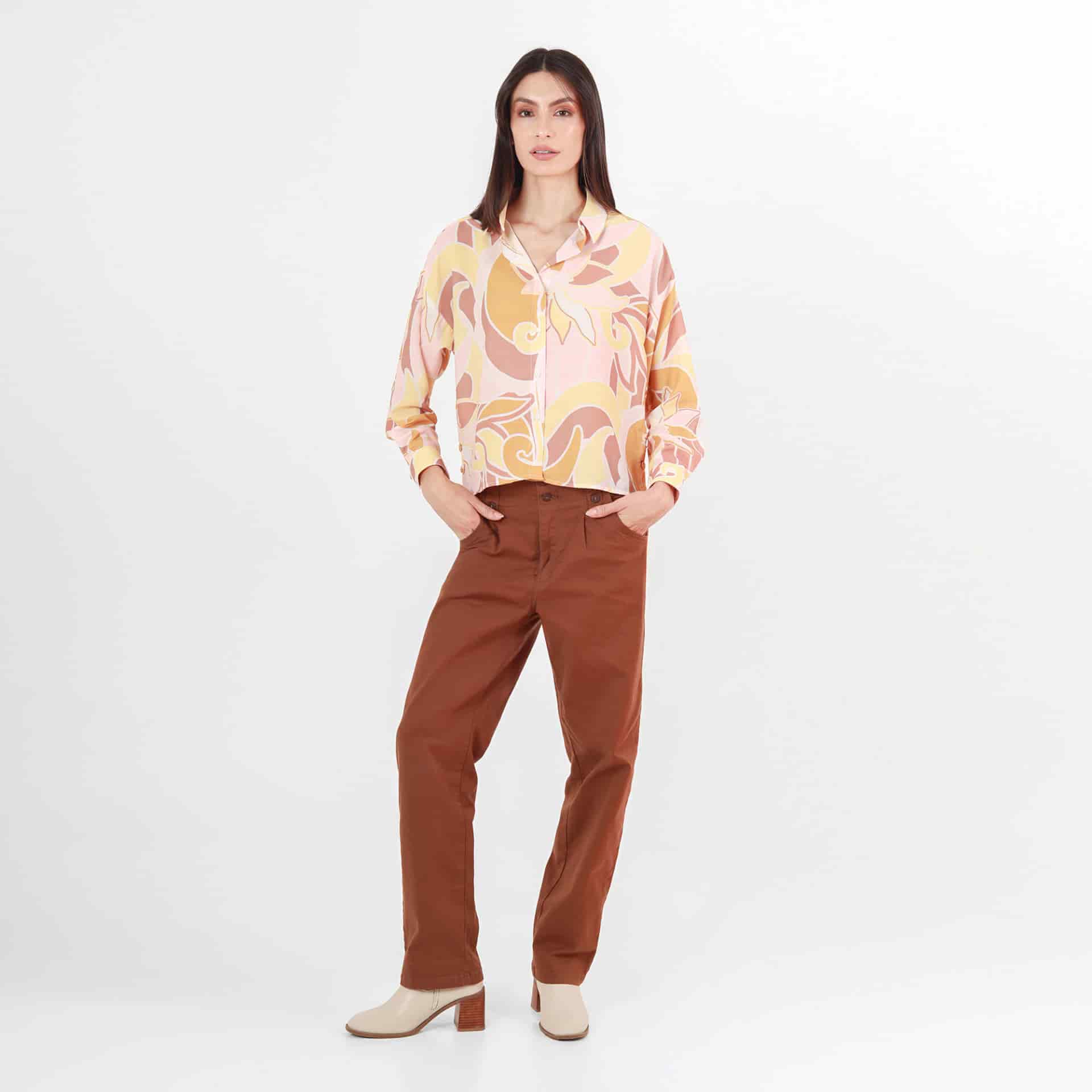 Camisa Cuello Camisero Manga Larga - miniatura 4