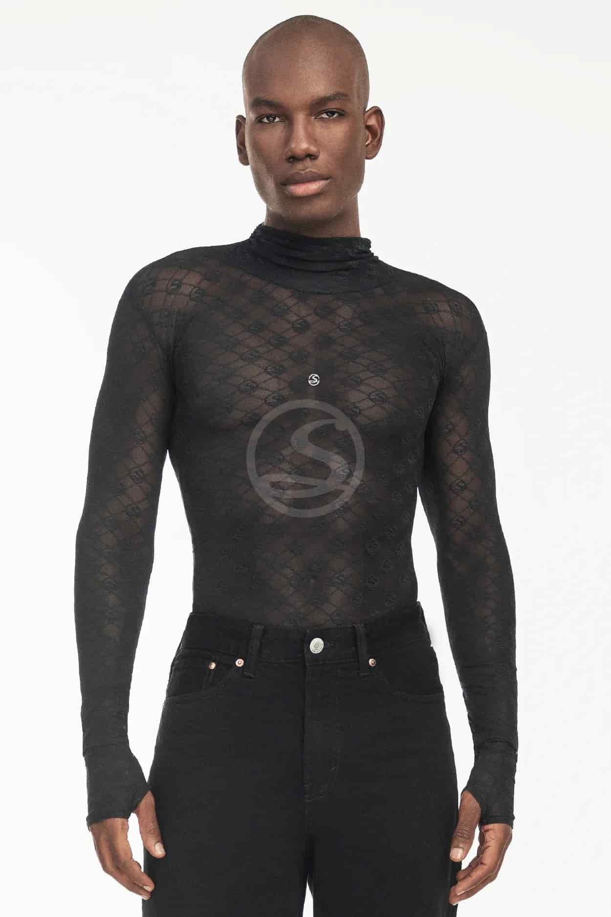 Mesh Surnia Negro Santísimas Men Ref. S-641 - miniatura 1
