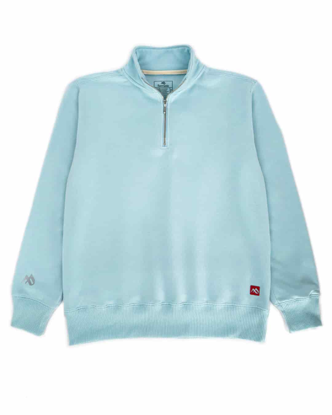 Buzo cuello alto hombre Azul Celeste - miniatura 3