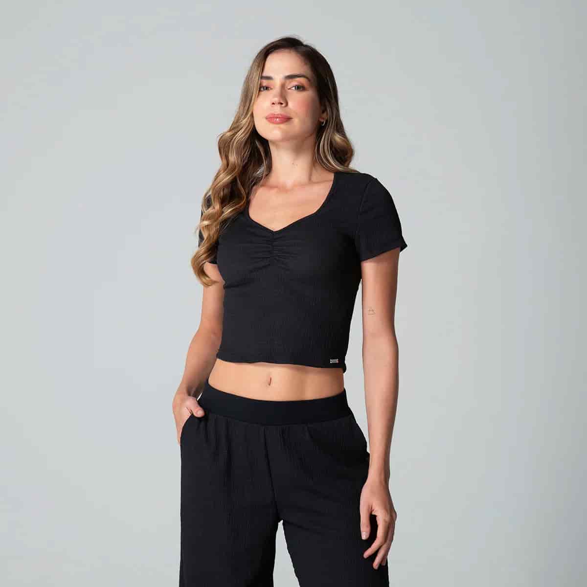 Camiseta Slim Manga Corta Rosalia - miniatura 1
