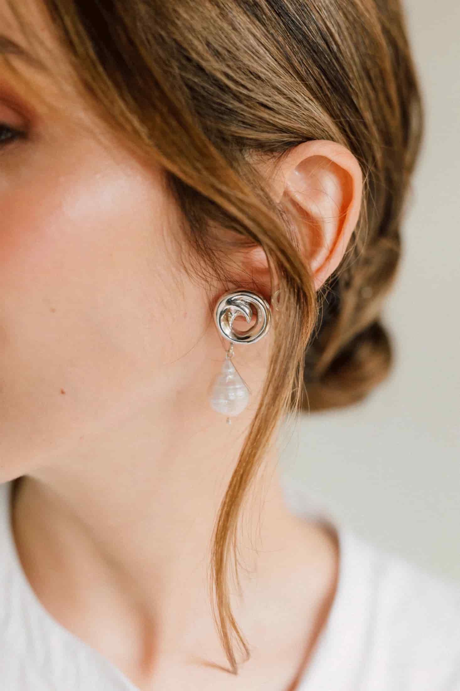 MAXI SWIRL EARRINGS - miniatura 1