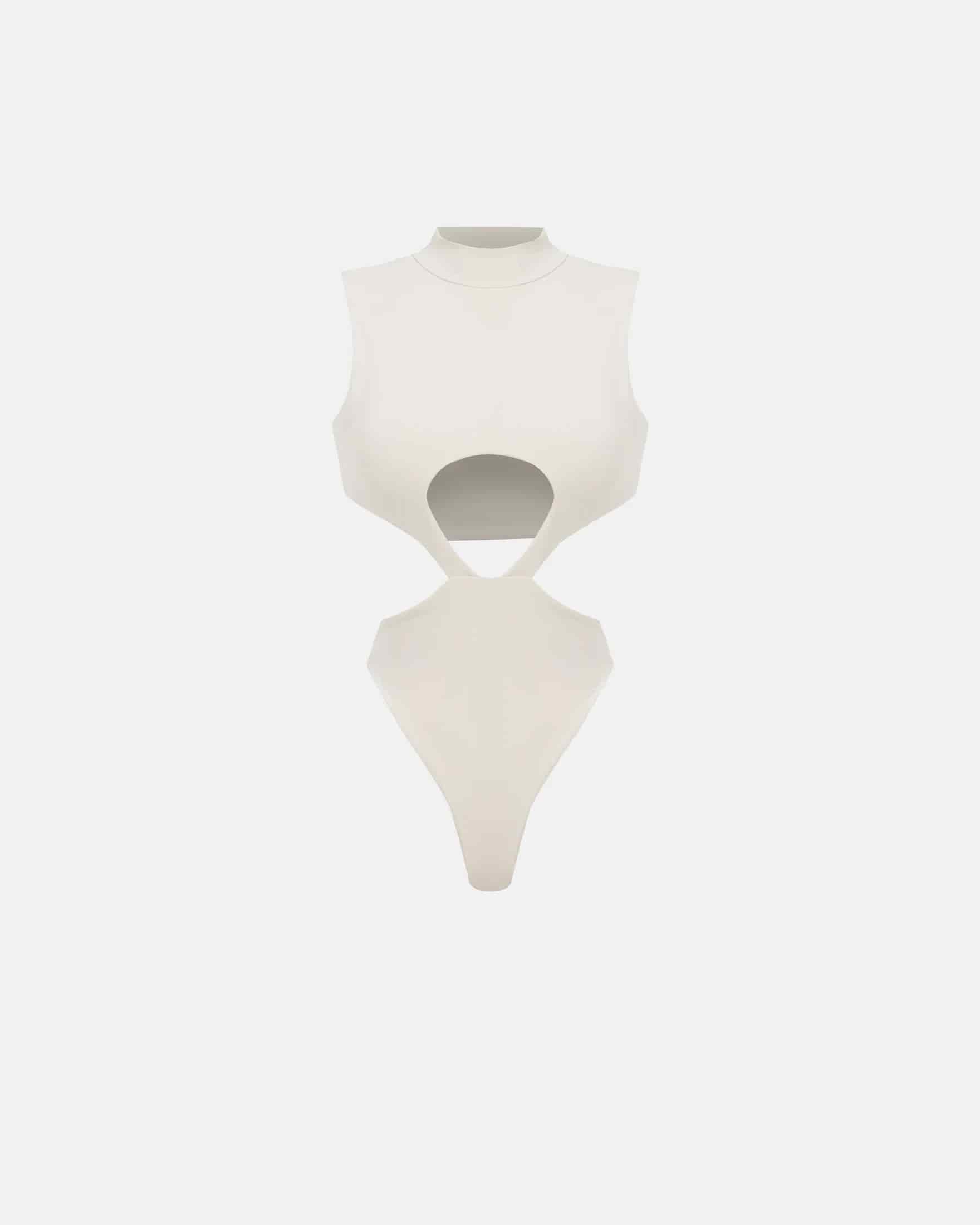 Basics Underboob Bodysuit Cream - miniatura 8